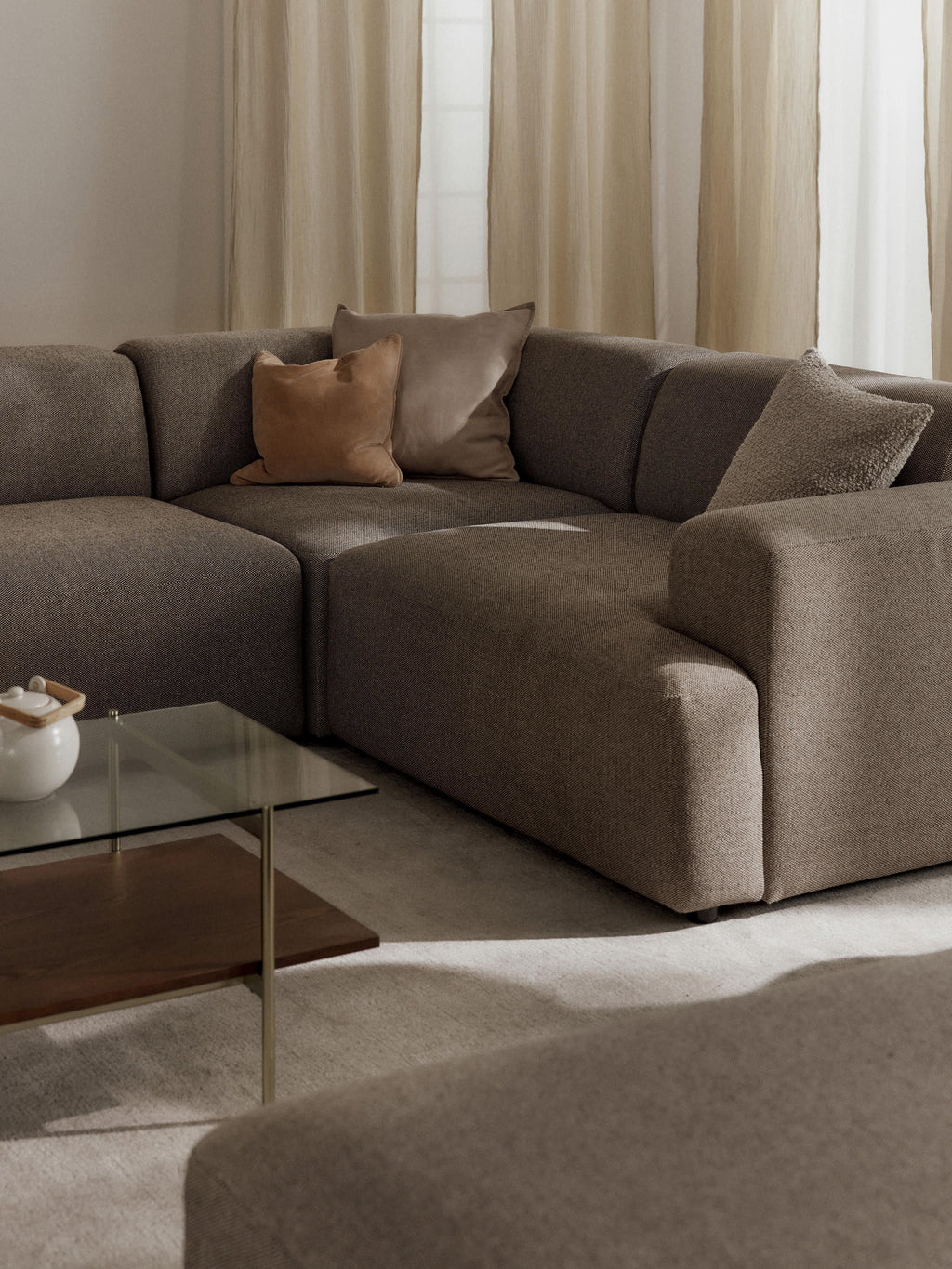 Melva Large Corner Sofa (4-seater)