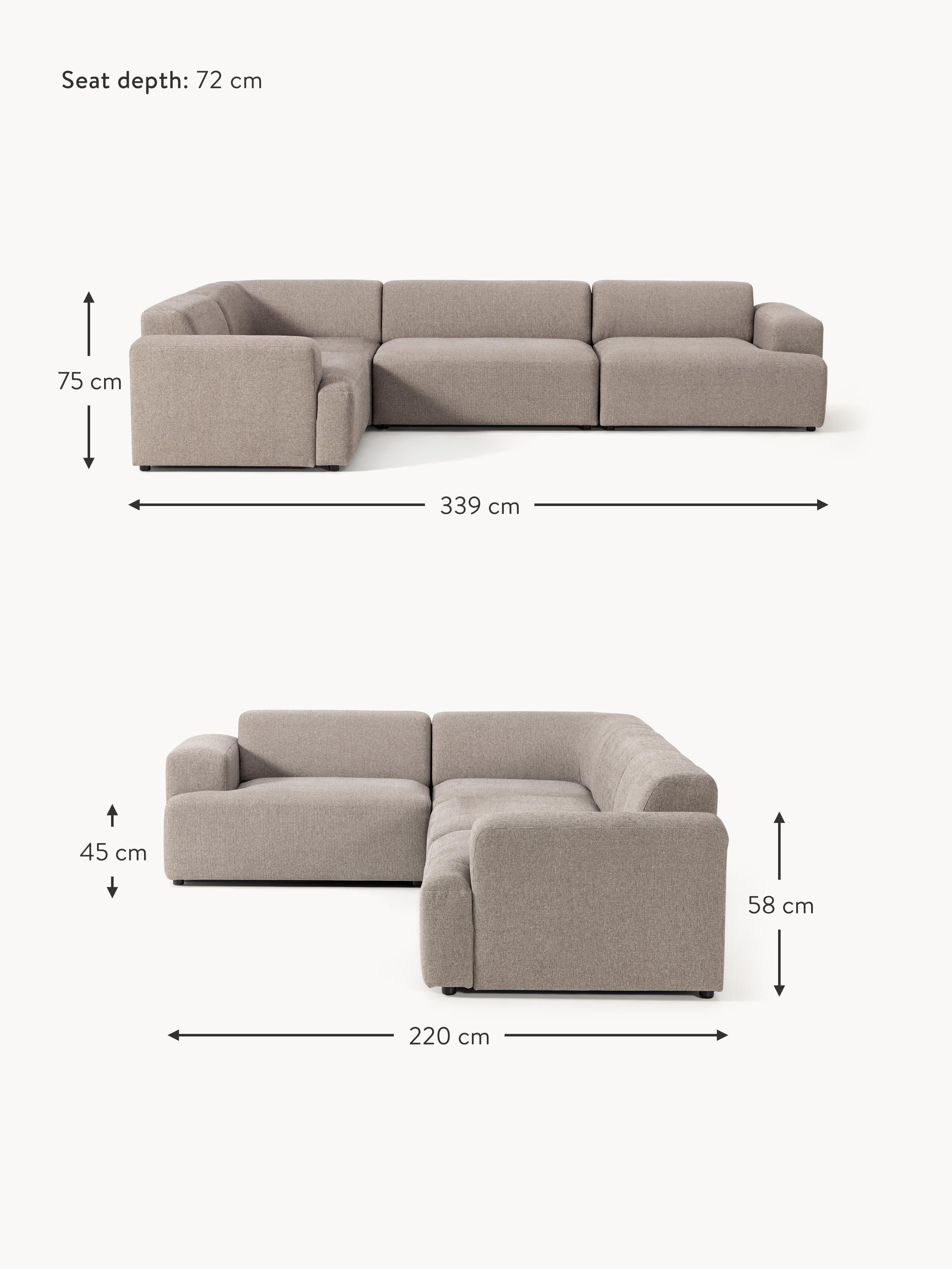 Melva Large Corner Sofa (4-seater)
