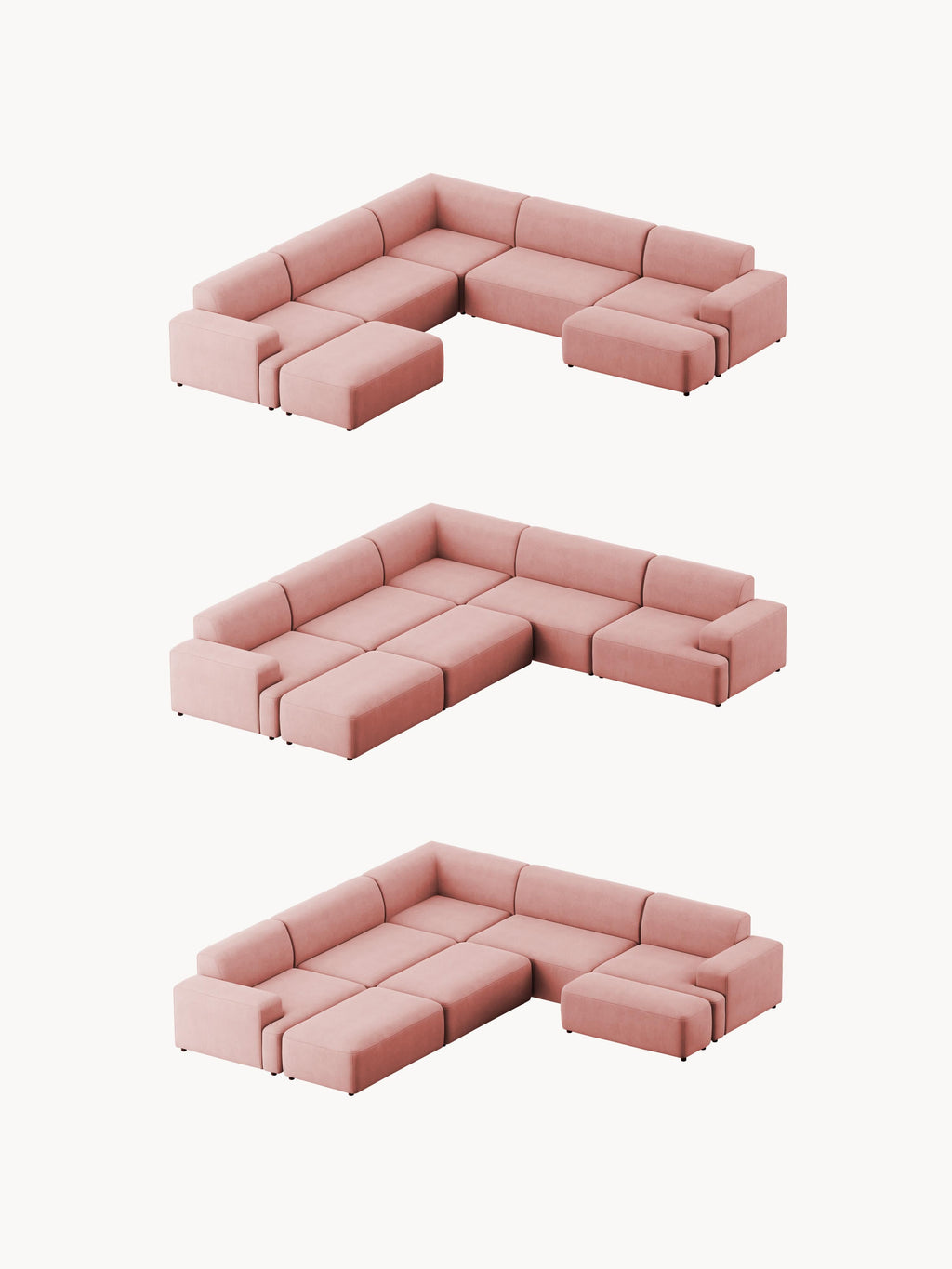 Melva Corduroy Corner Sofa (4-seater)