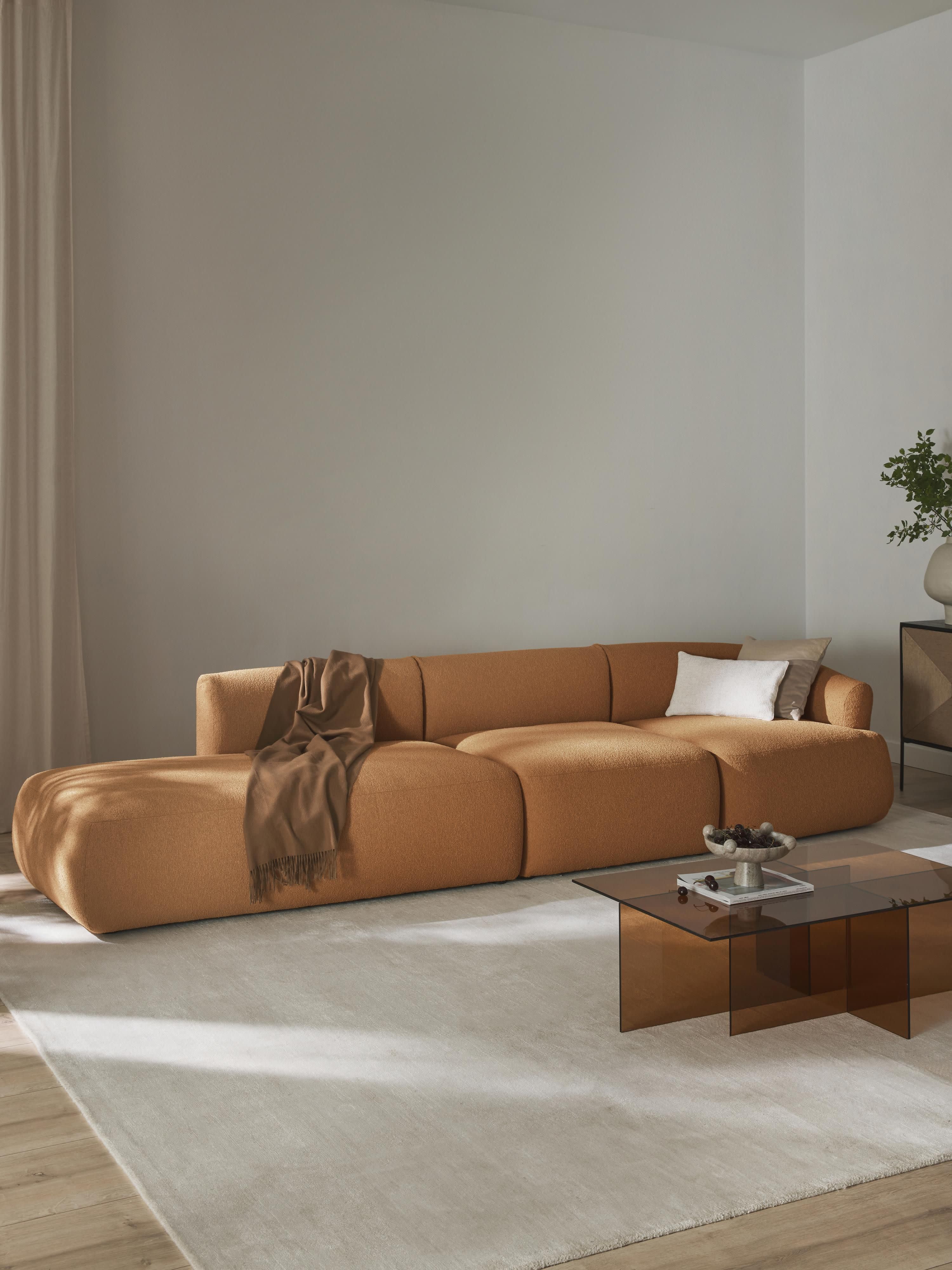 Sofia Modular Bouclé Chaise (4-seater)