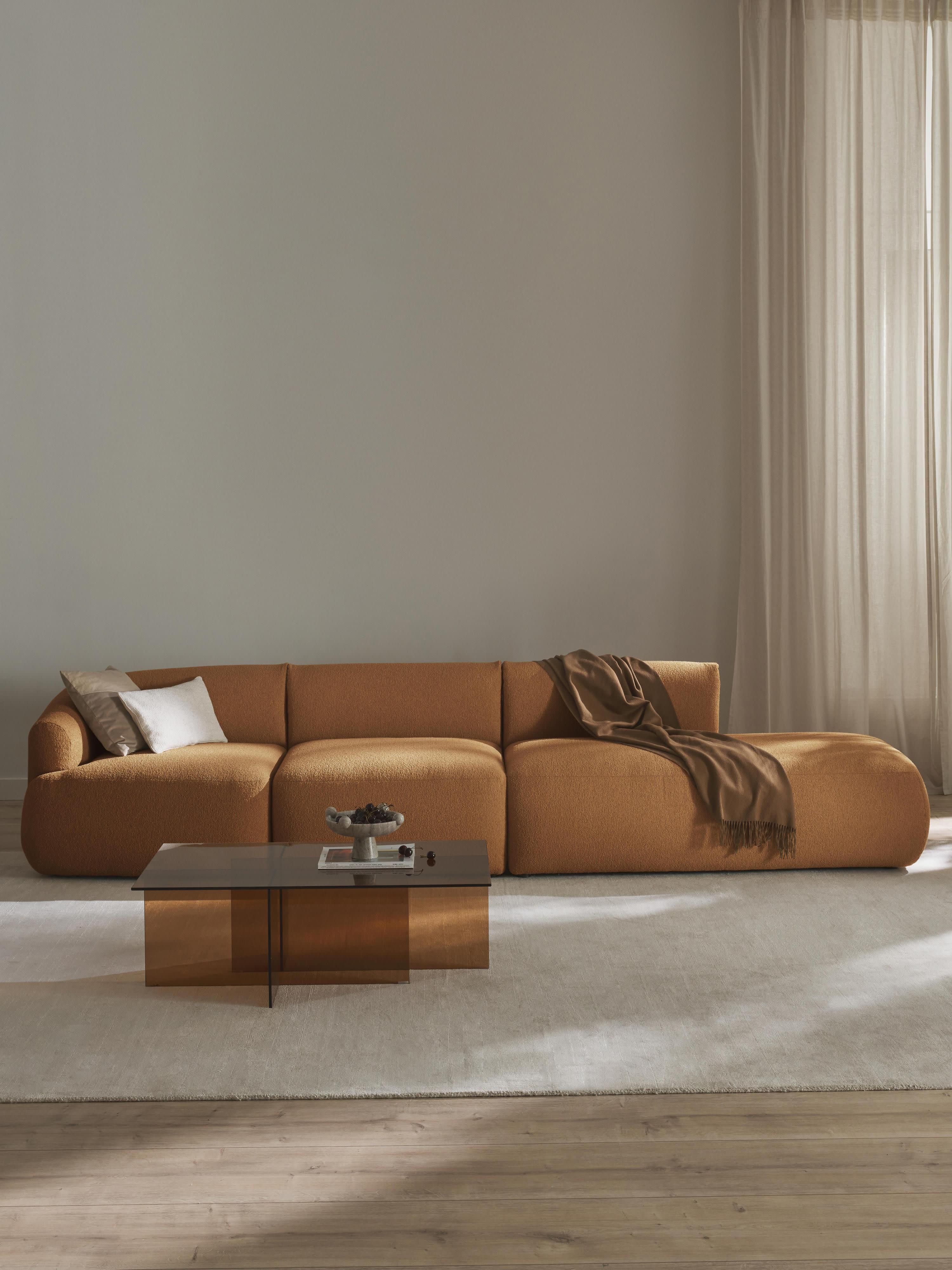 Sofia Modular Bouclé Chaise (4-seater)