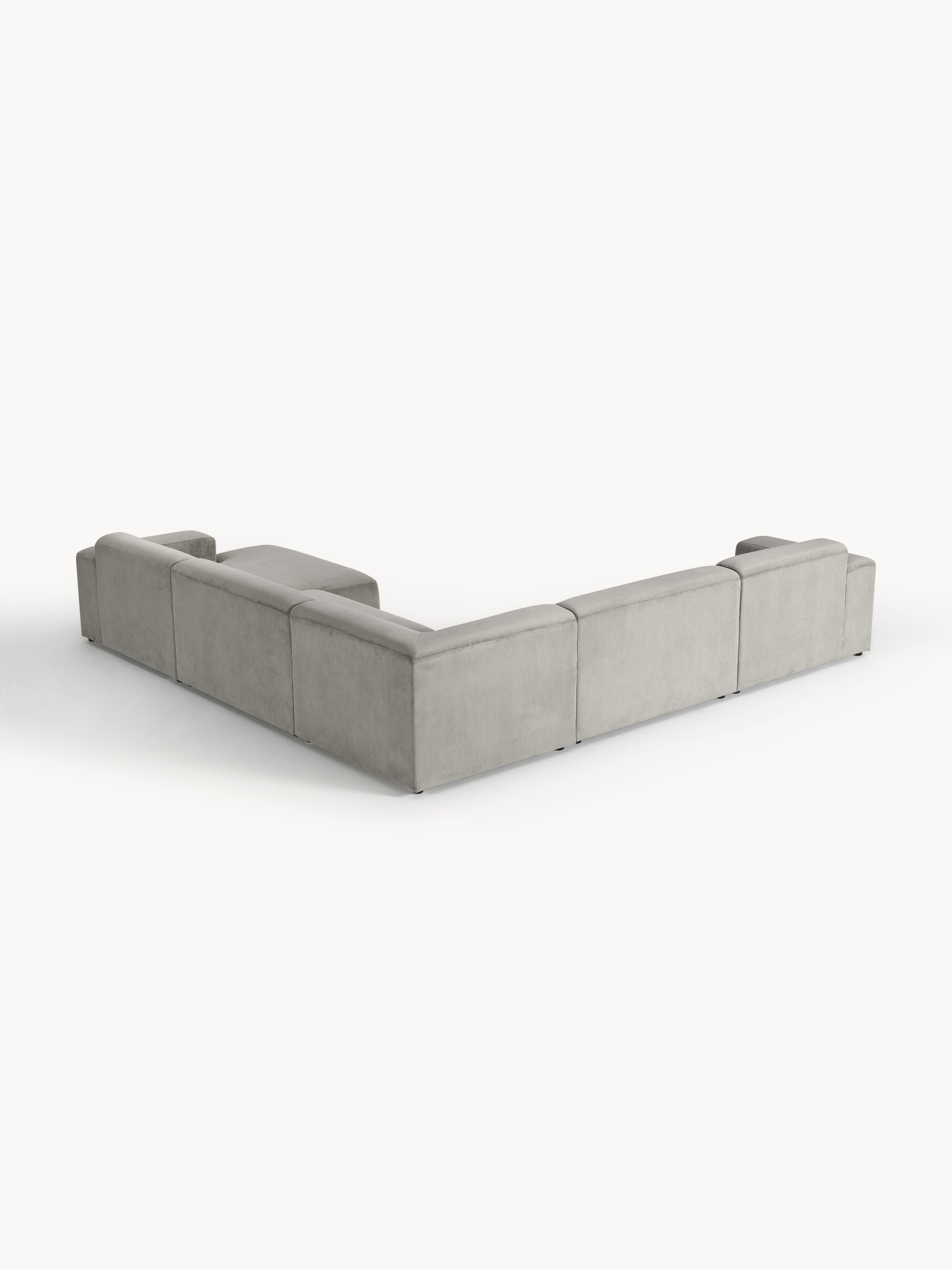 Melva XL Corduroy Corner Sofa
