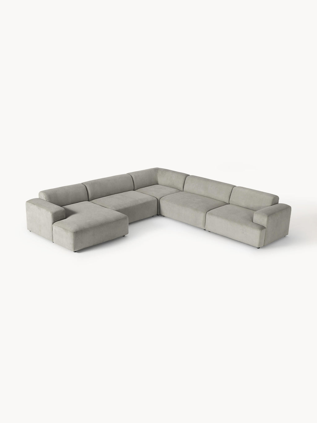 Melva XL Corduroy Corner Sofa