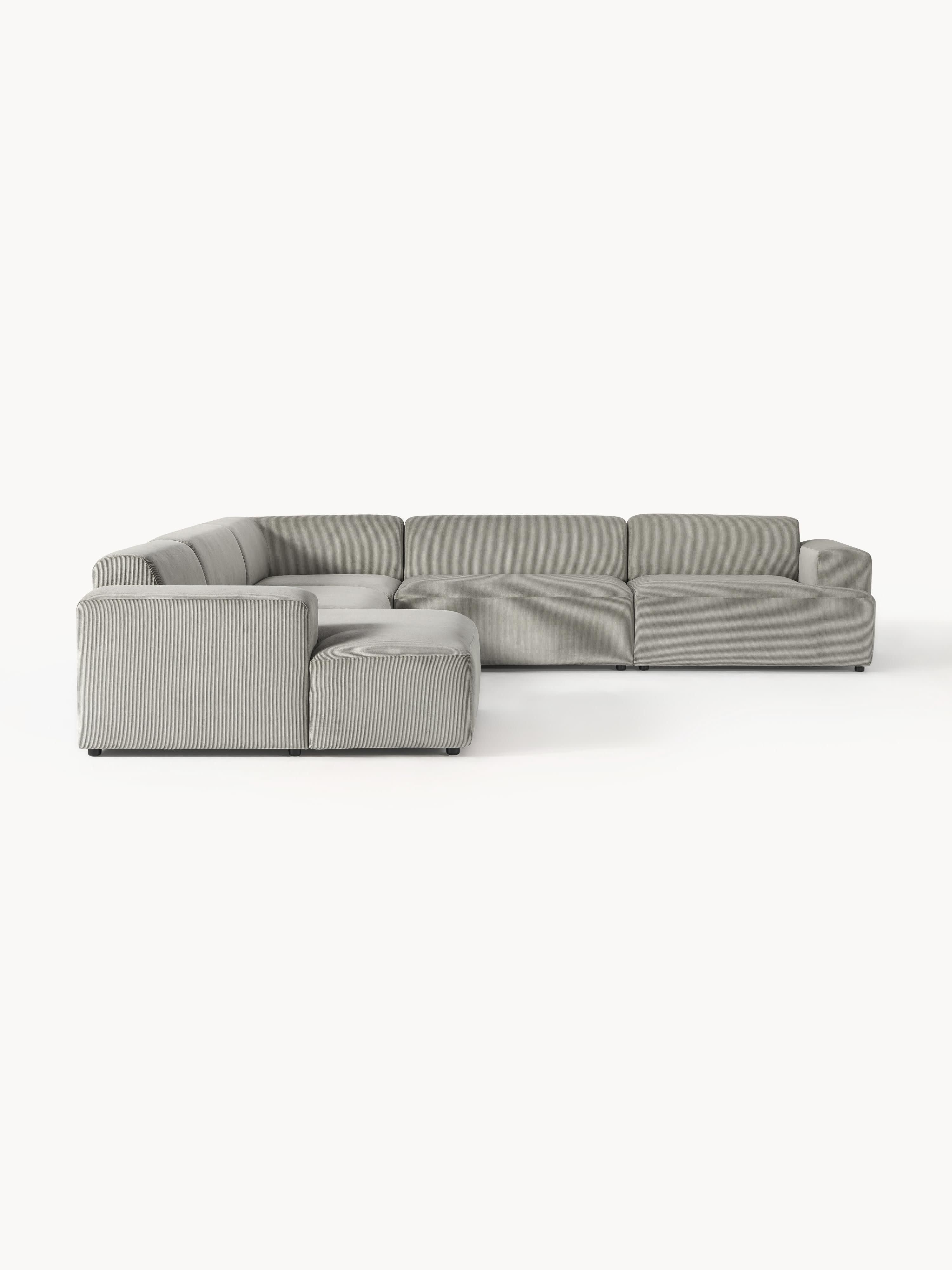 Melva XL Corduroy Corner Sofa