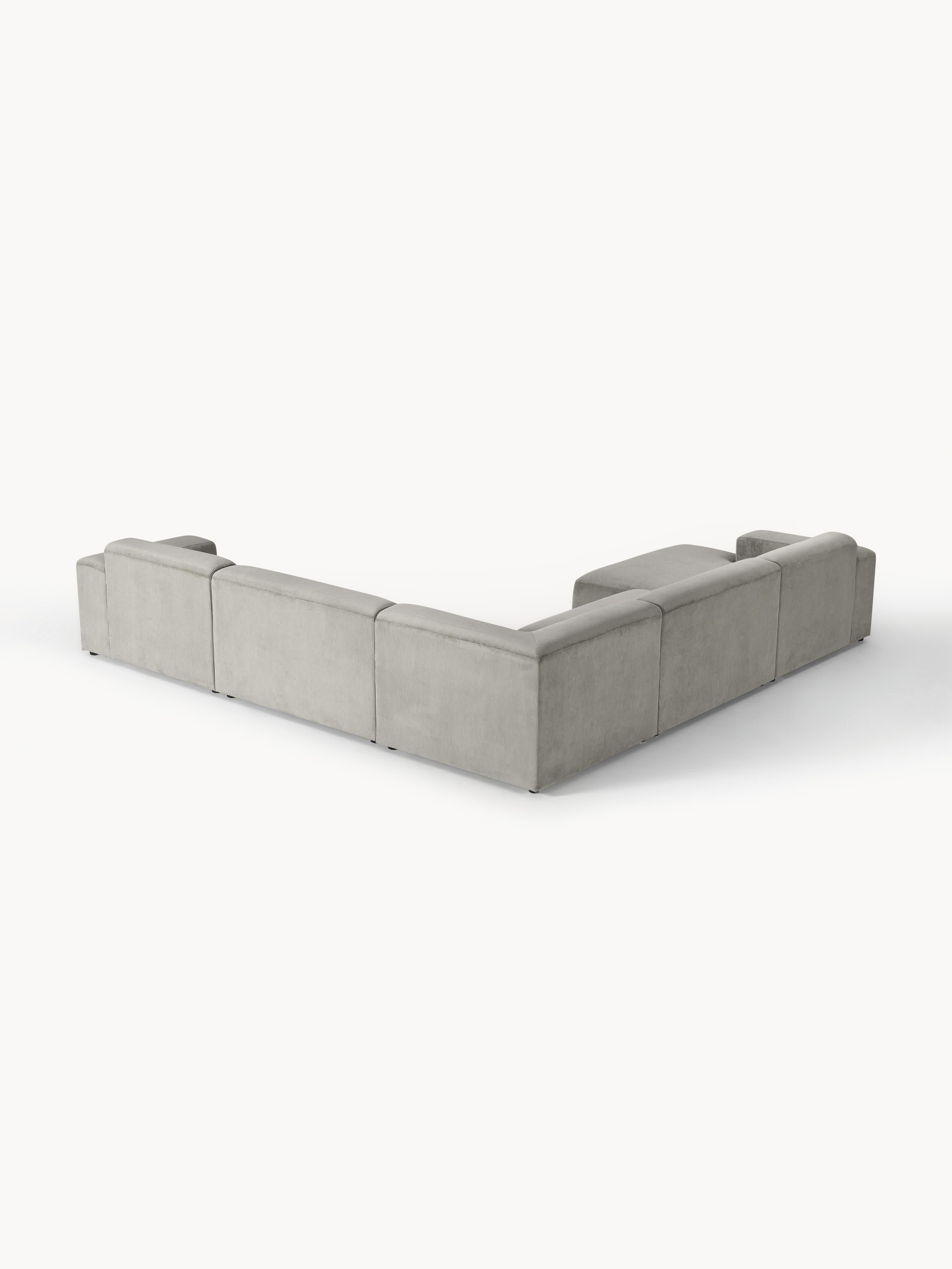 Melva XL Corduroy Corner Sofa