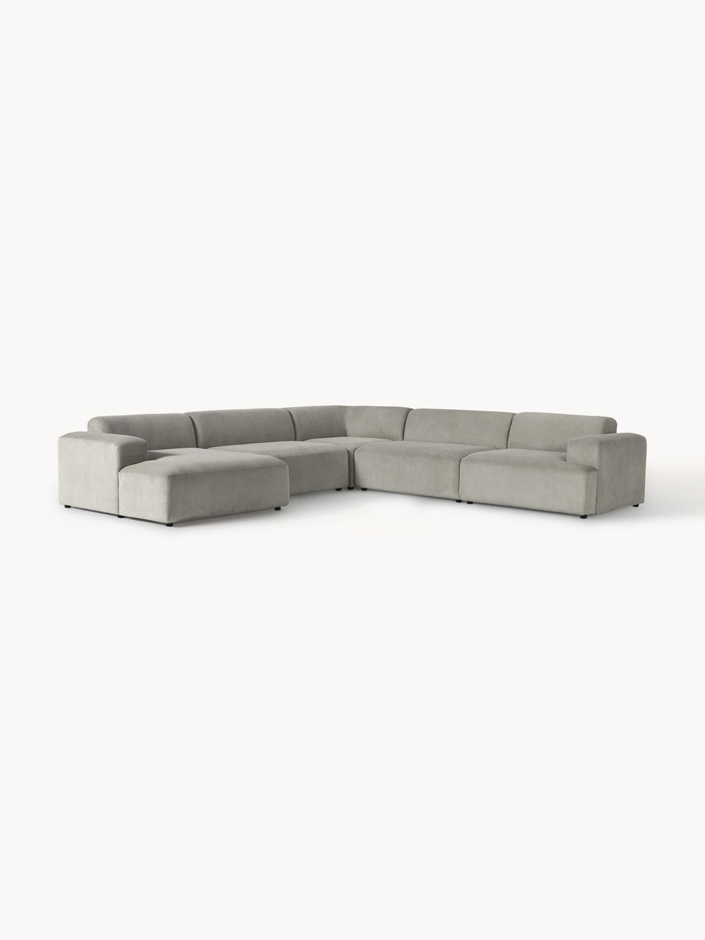 Melva XL Corduroy Corner Sofa