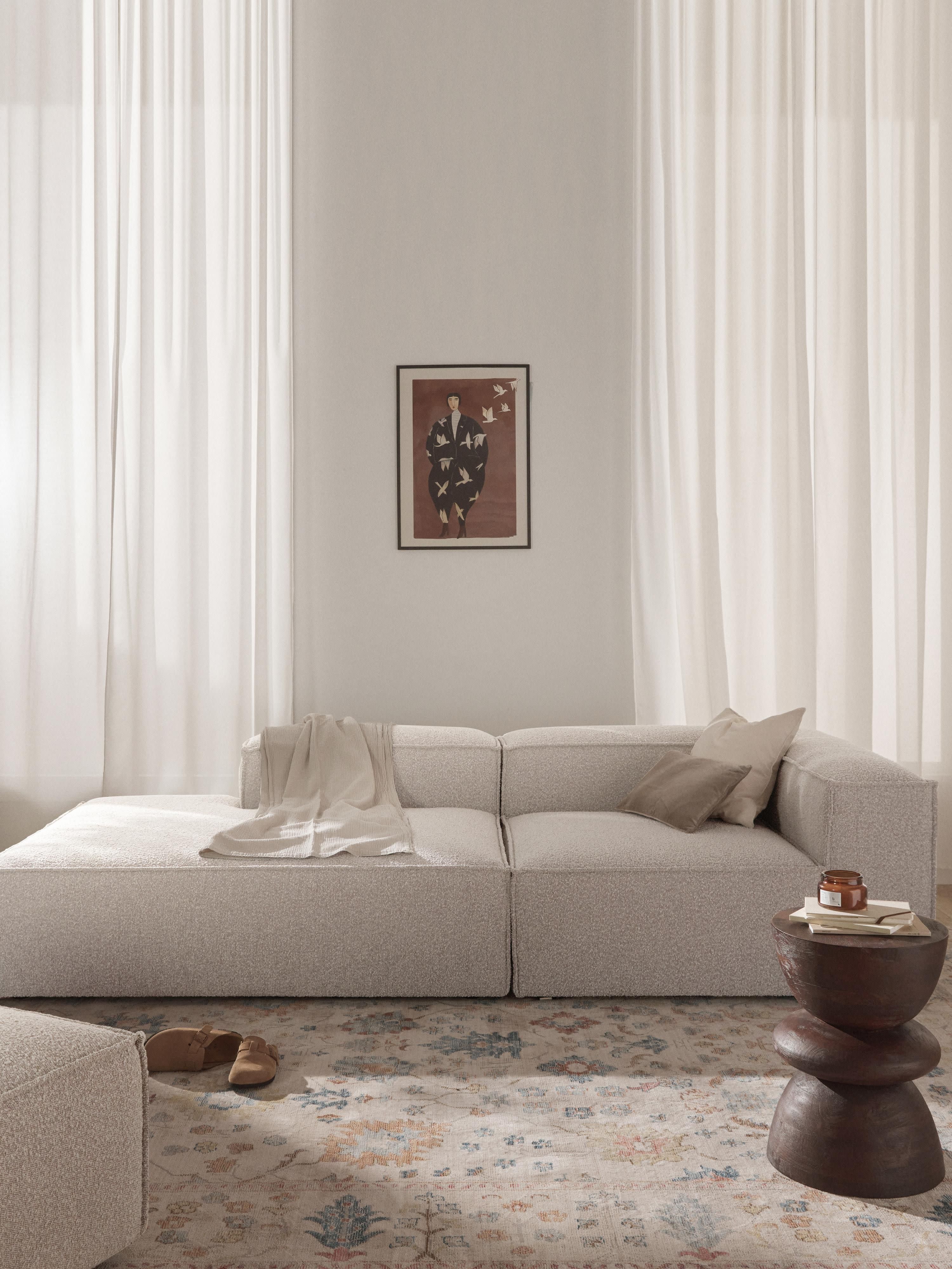Lennon Bouclé Modular Ottoman