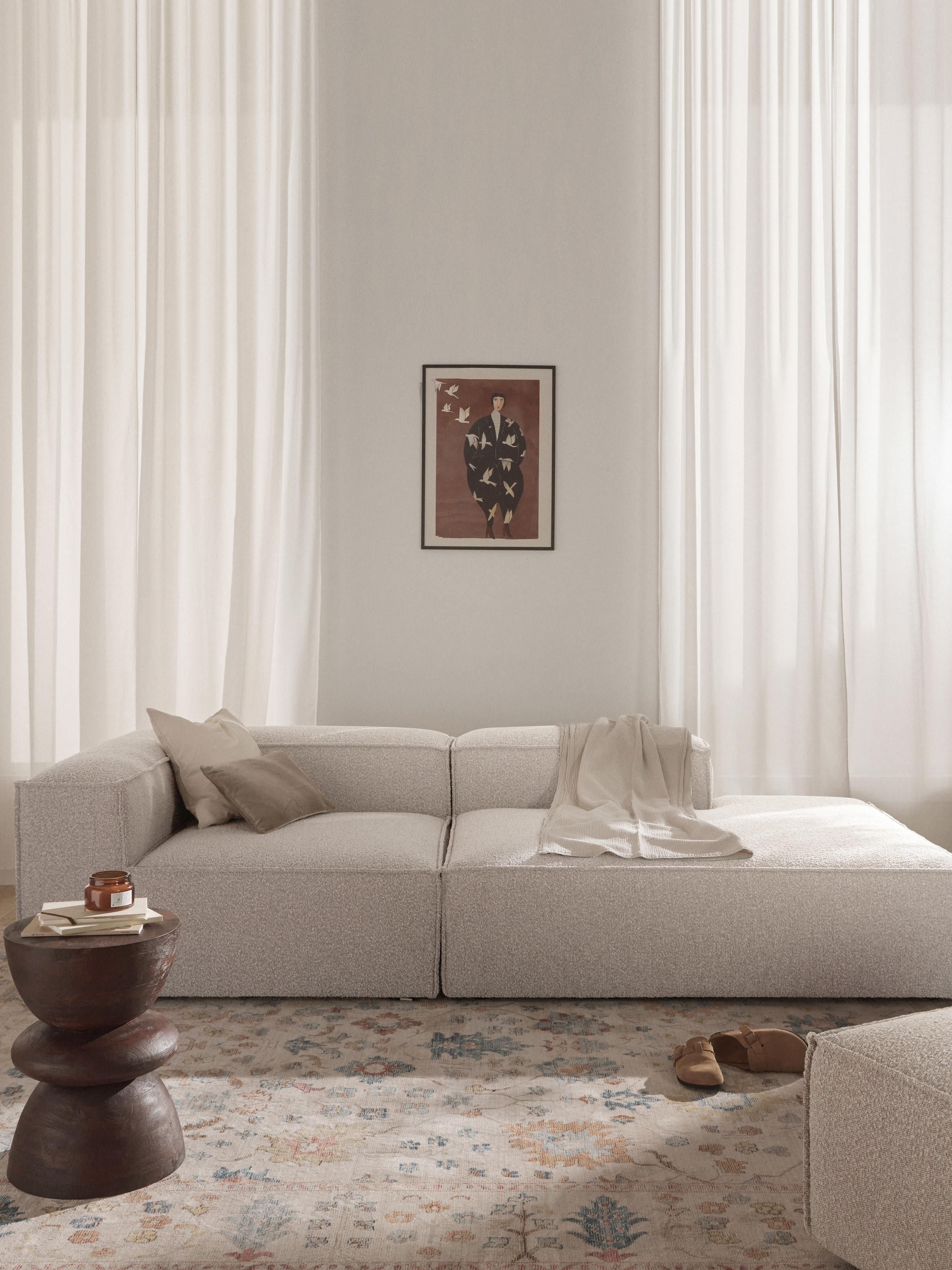 Lennon Bouclé Modular Ottoman