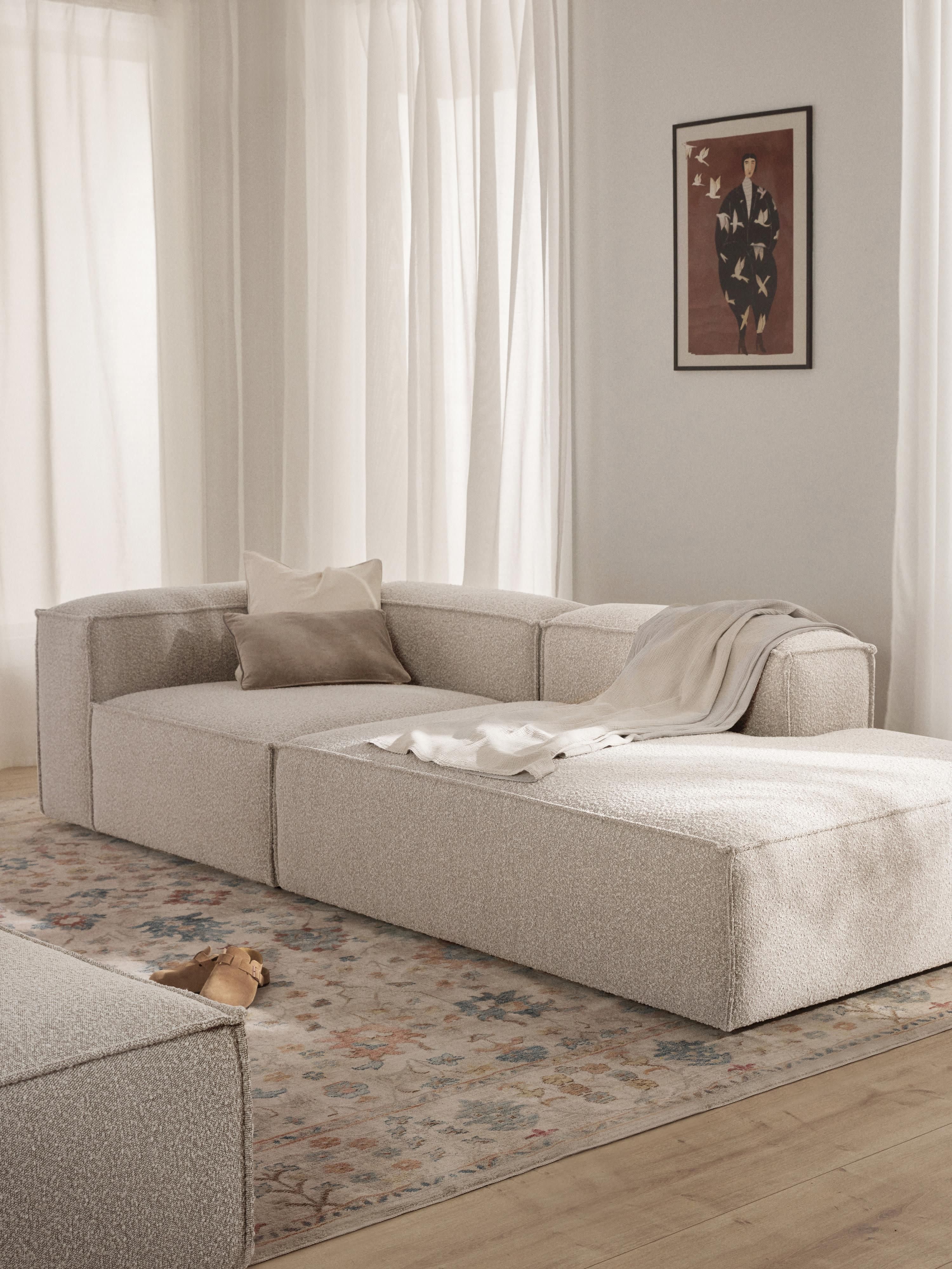 Lennon Bouclé Modular Ottoman