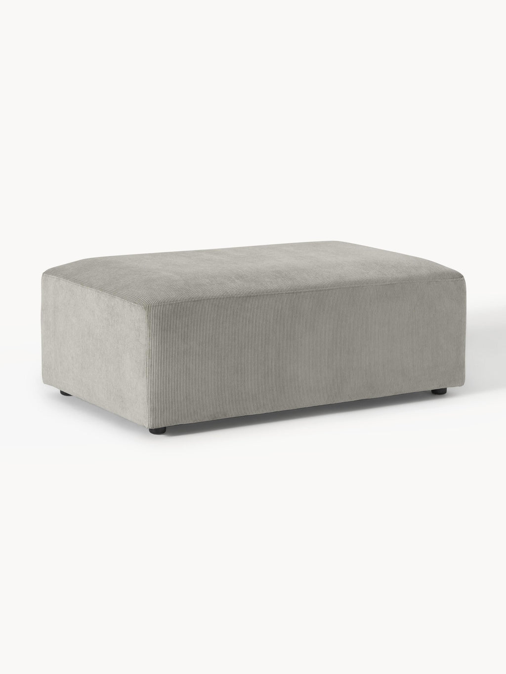 Gallery image 1 - Corduroy XL Ottoman Melva, W 116 x D 72 cm