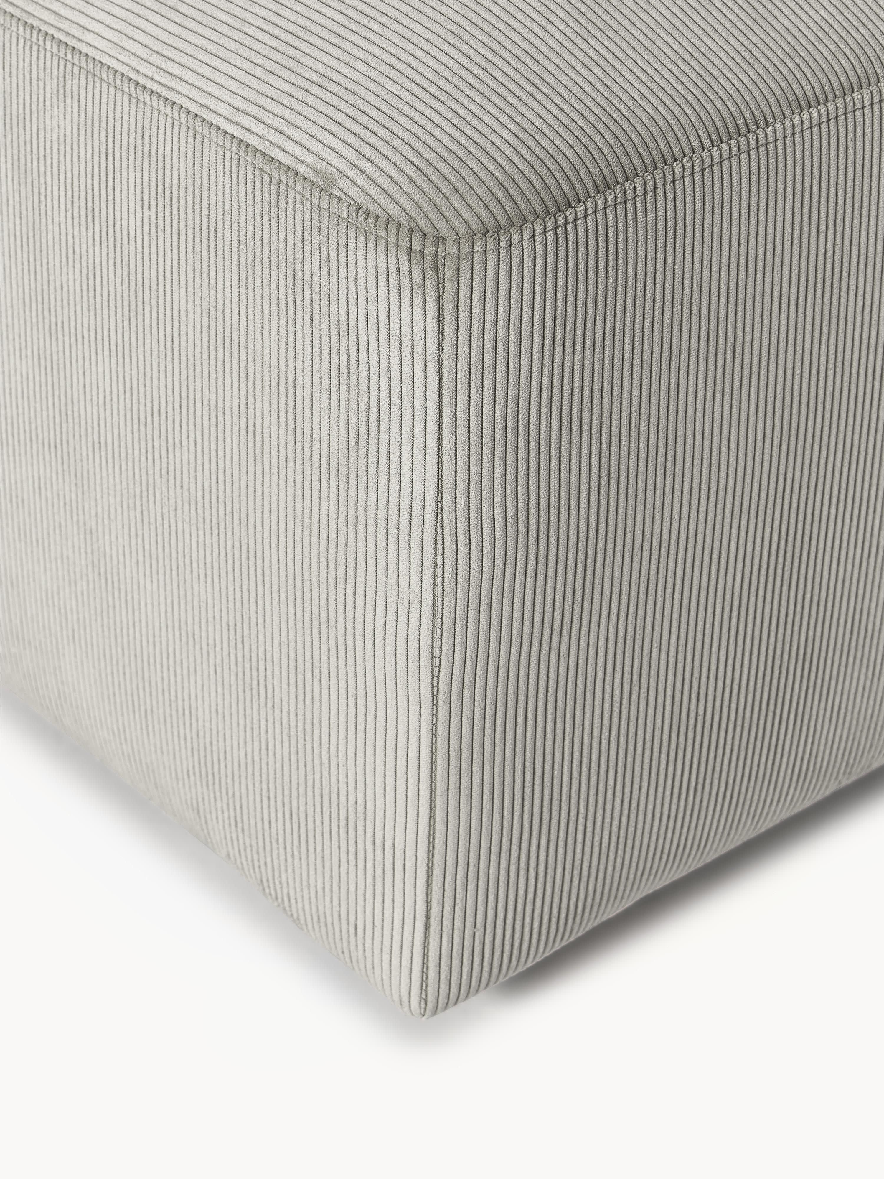 Melva Corduroy XL Ottoman, W 116 x D 72 cm