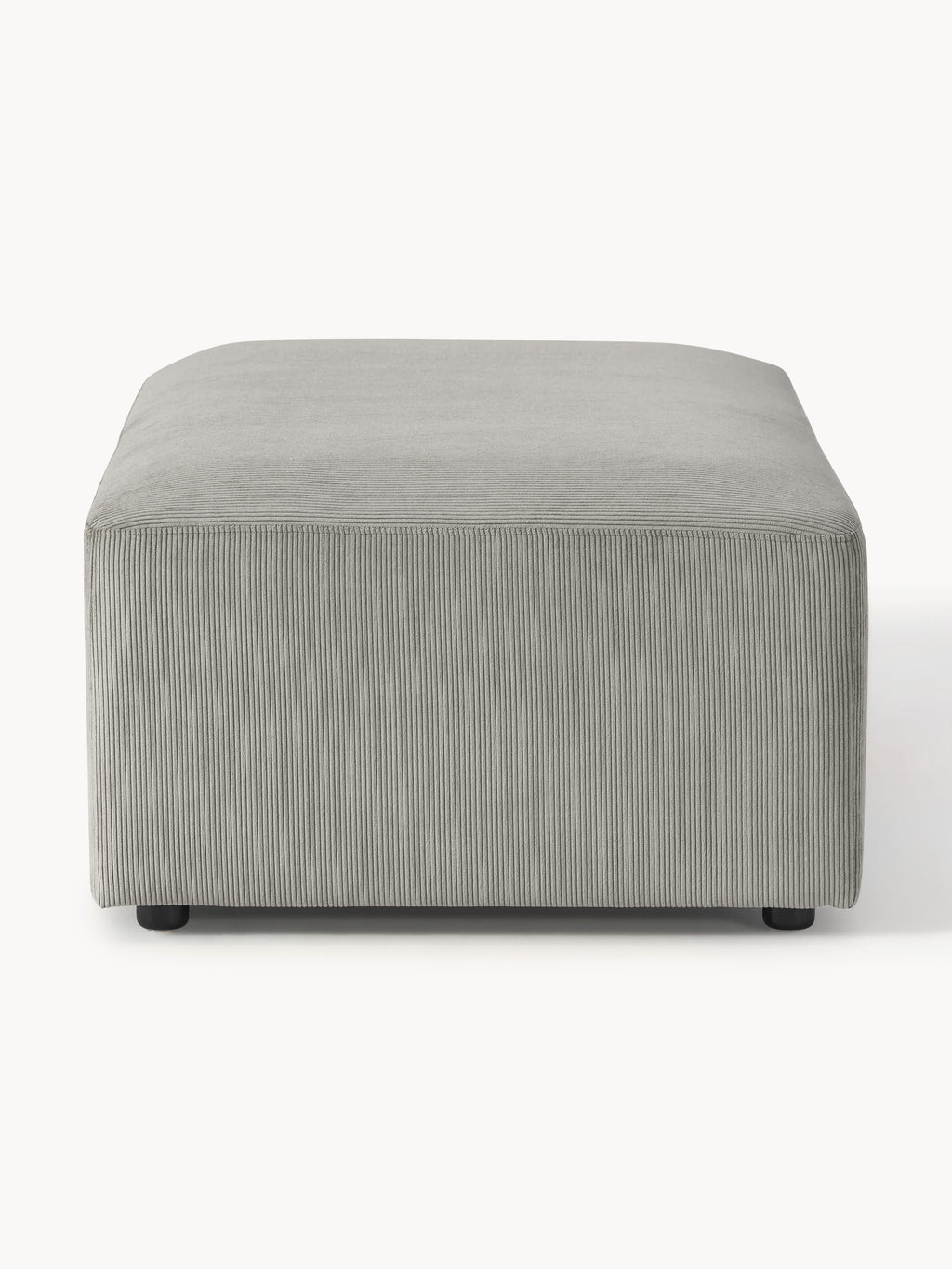 Melva Corduroy XL Ottoman, W 116 x D 72 cm