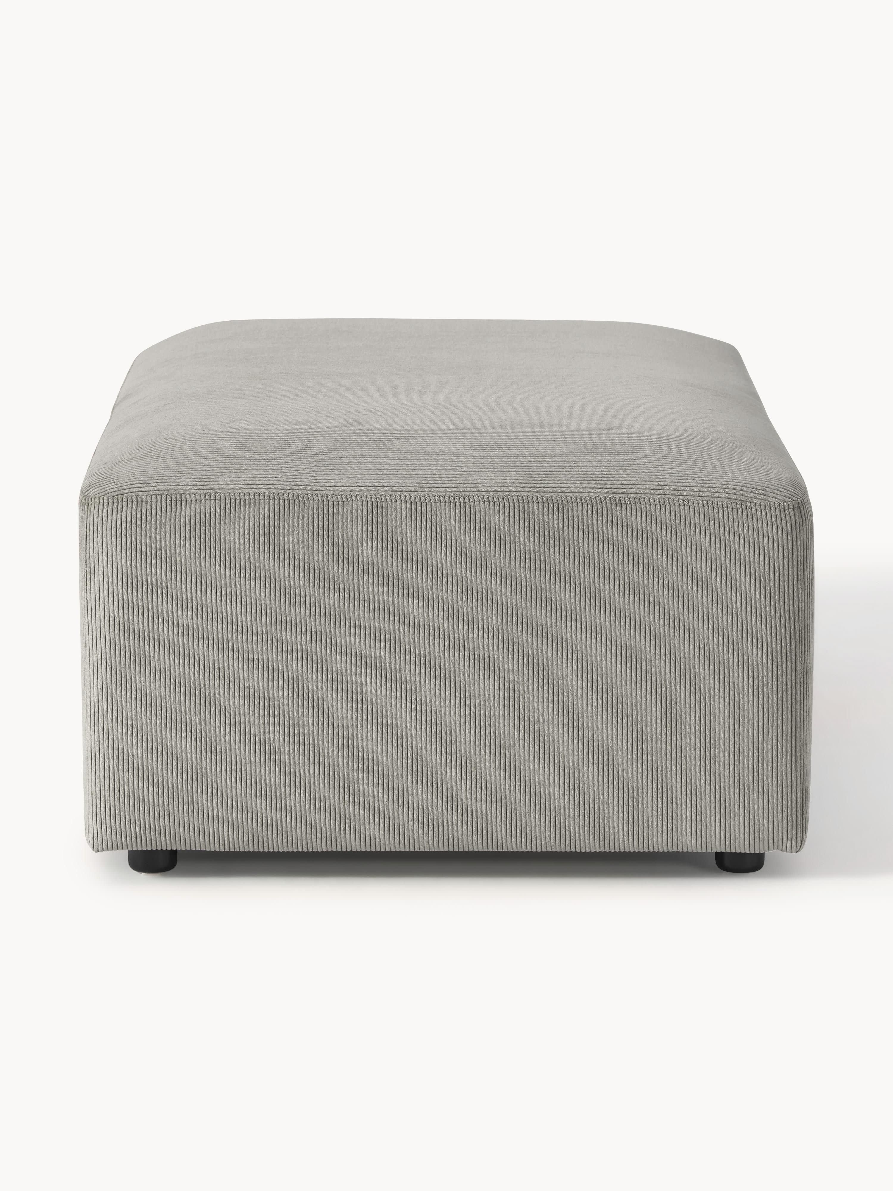 Melva Corduroy XL Ottoman, W 116 x D 72 cm