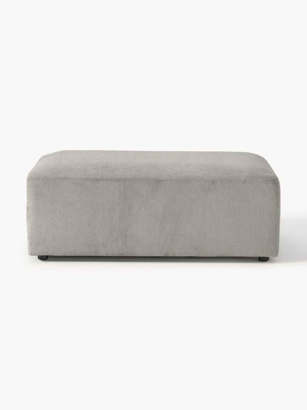 Melva Corduroy XL Ottoman, W 116 x D 72 cm