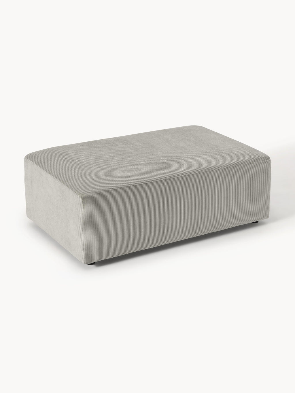 Melva Corduroy XL Ottoman, W 116 x D 72 cm
