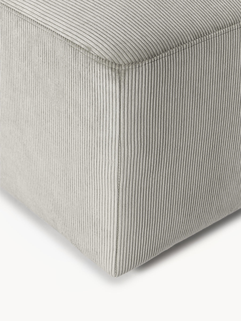 Melva Corduroy XL Ottoman, W 116 x D 72 cm