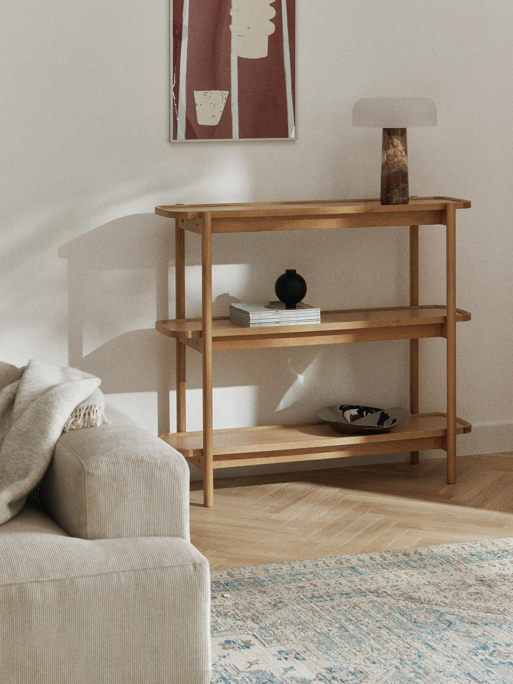 Libby Low Wooden Shelving Unit