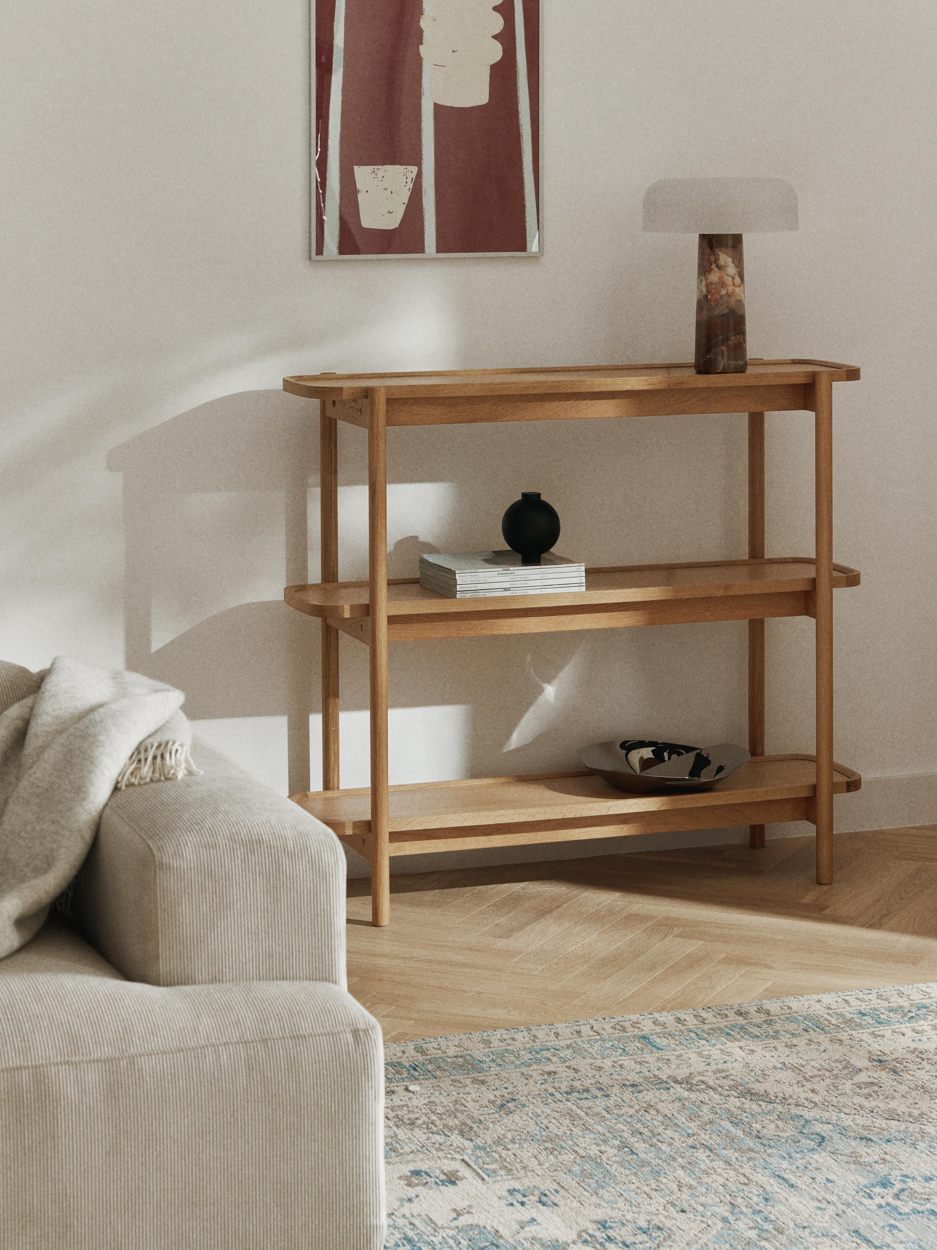 Libby Low Wooden Shelving Unit