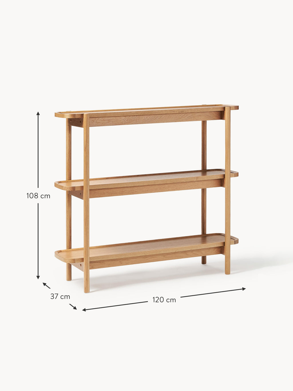 Libby Low Wooden Shelving Unit