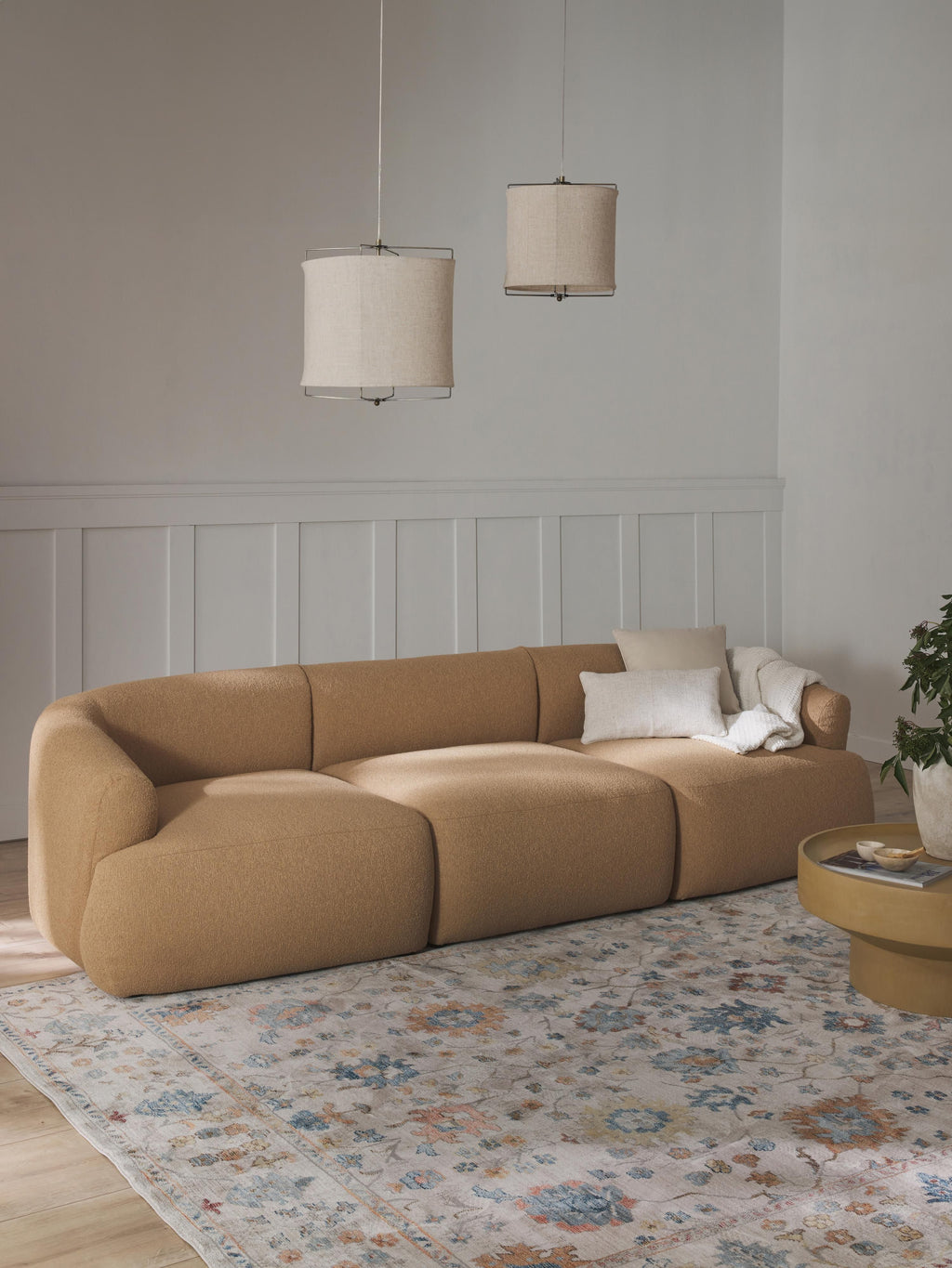 Sofia Modular Bouclé Sofa (4-seater)