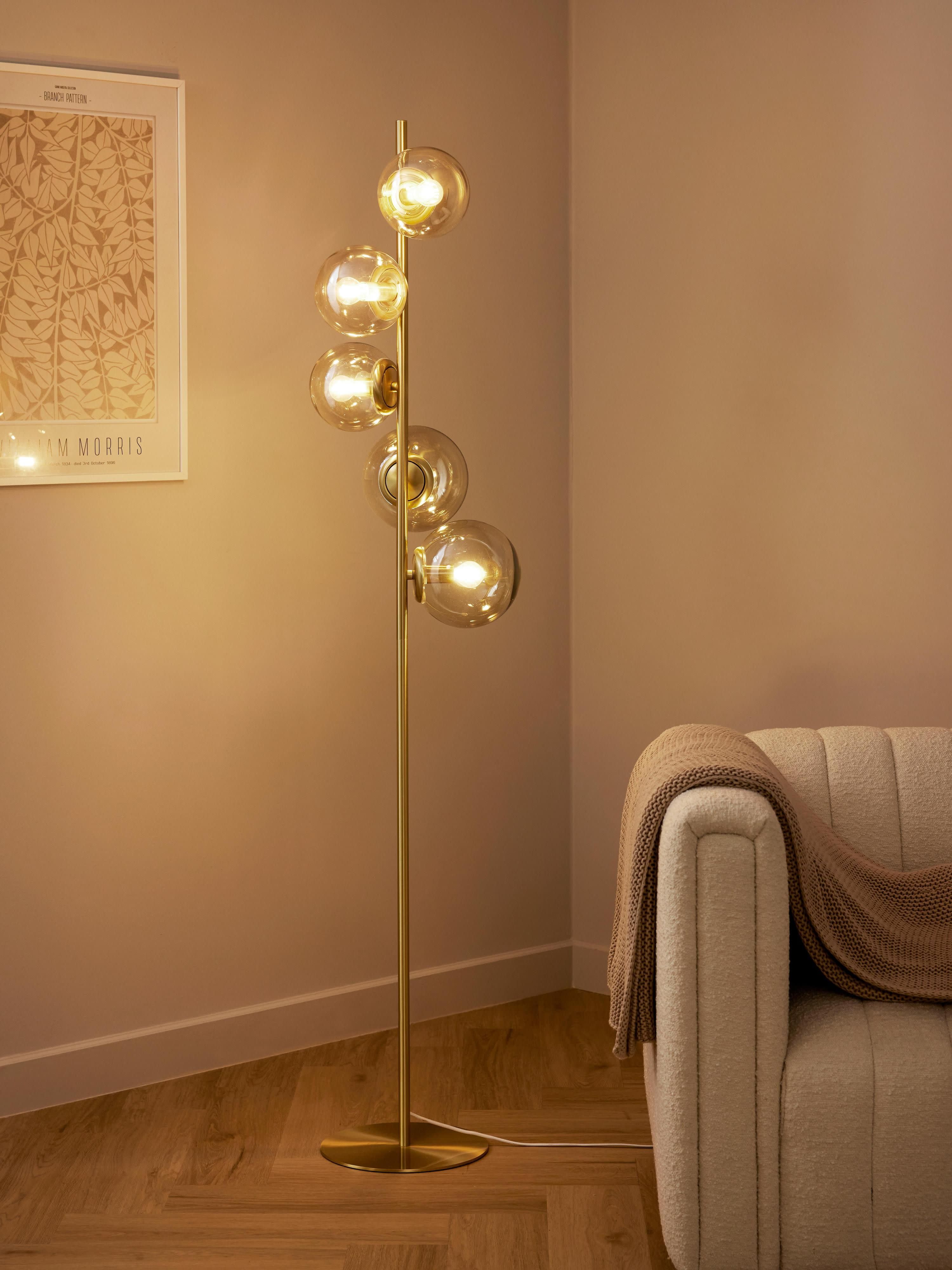 Casey Glass Floor Lamp