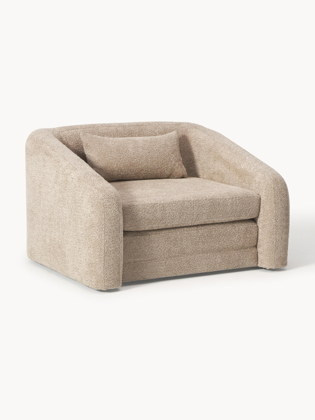 Eliot Teddy Bouclé Armchair Bed