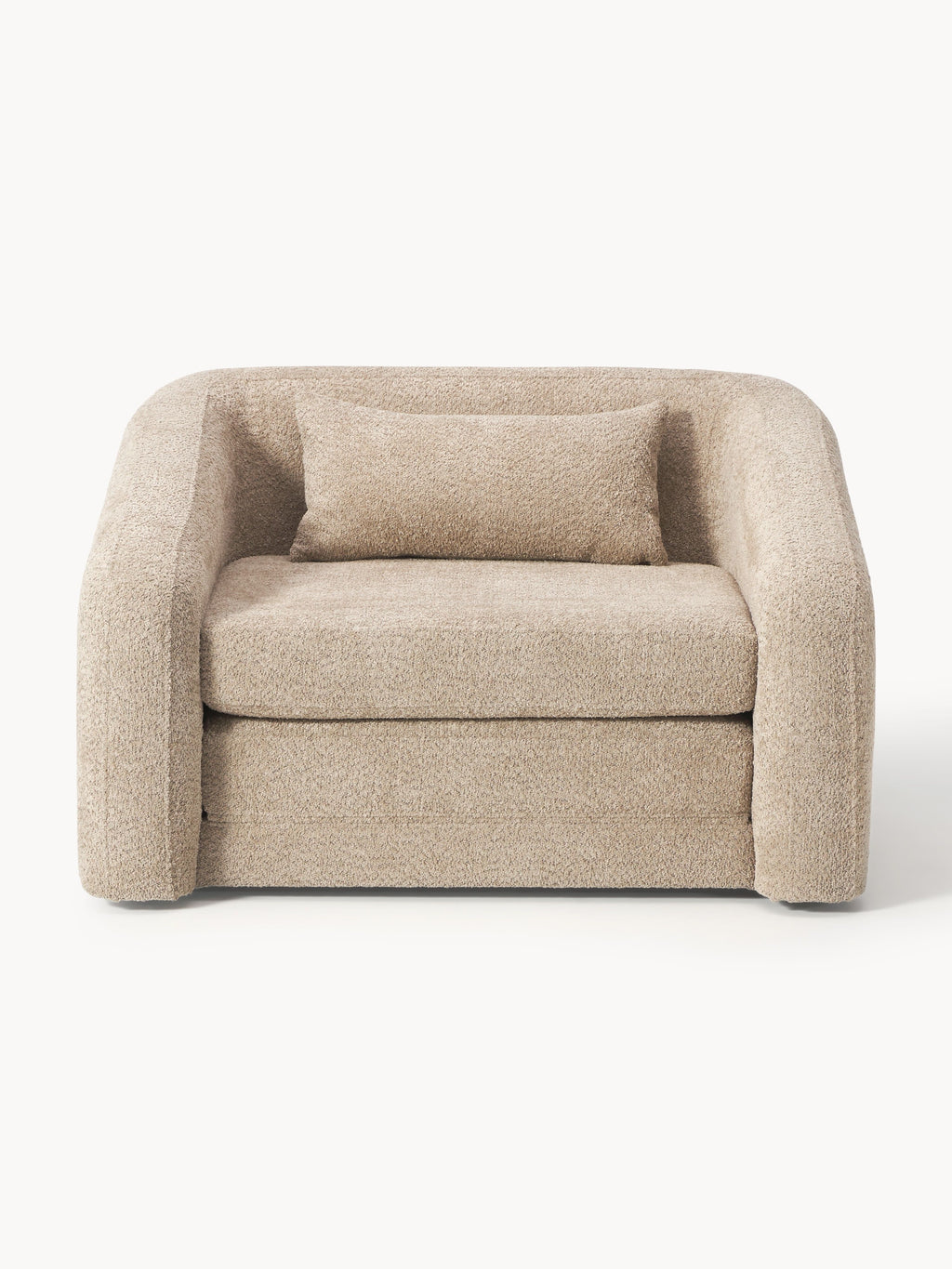 Eliot Teddy Bouclé Armchair Bed