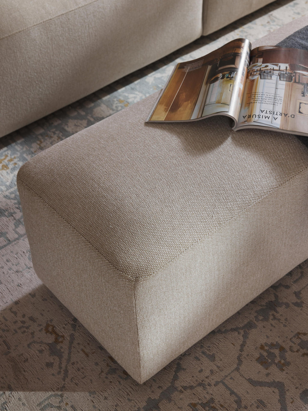 Melva Ottoman, W 99 x D 42 cm