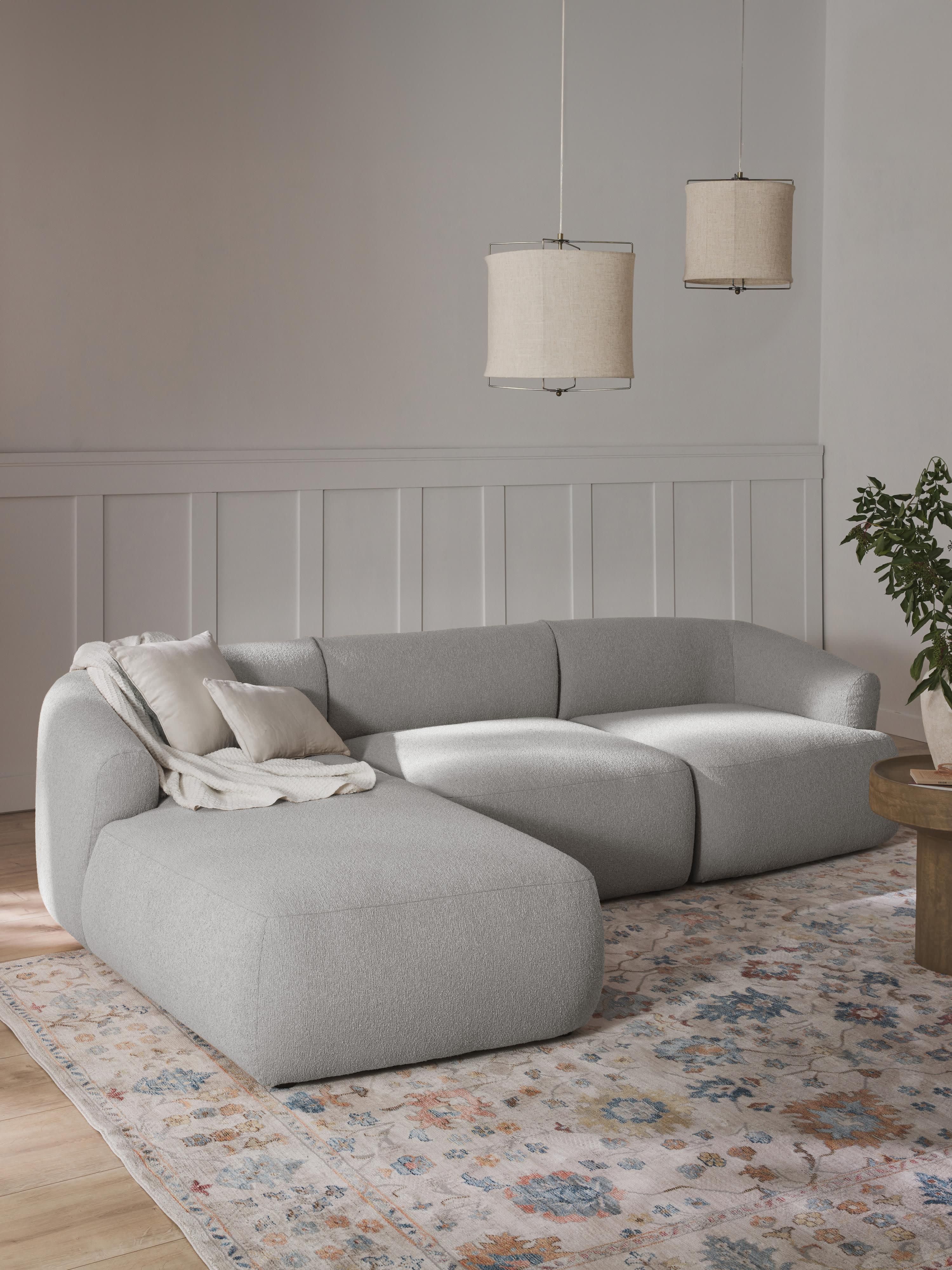 Sofia Modular Bouclé Corner Sofa (4-seater)