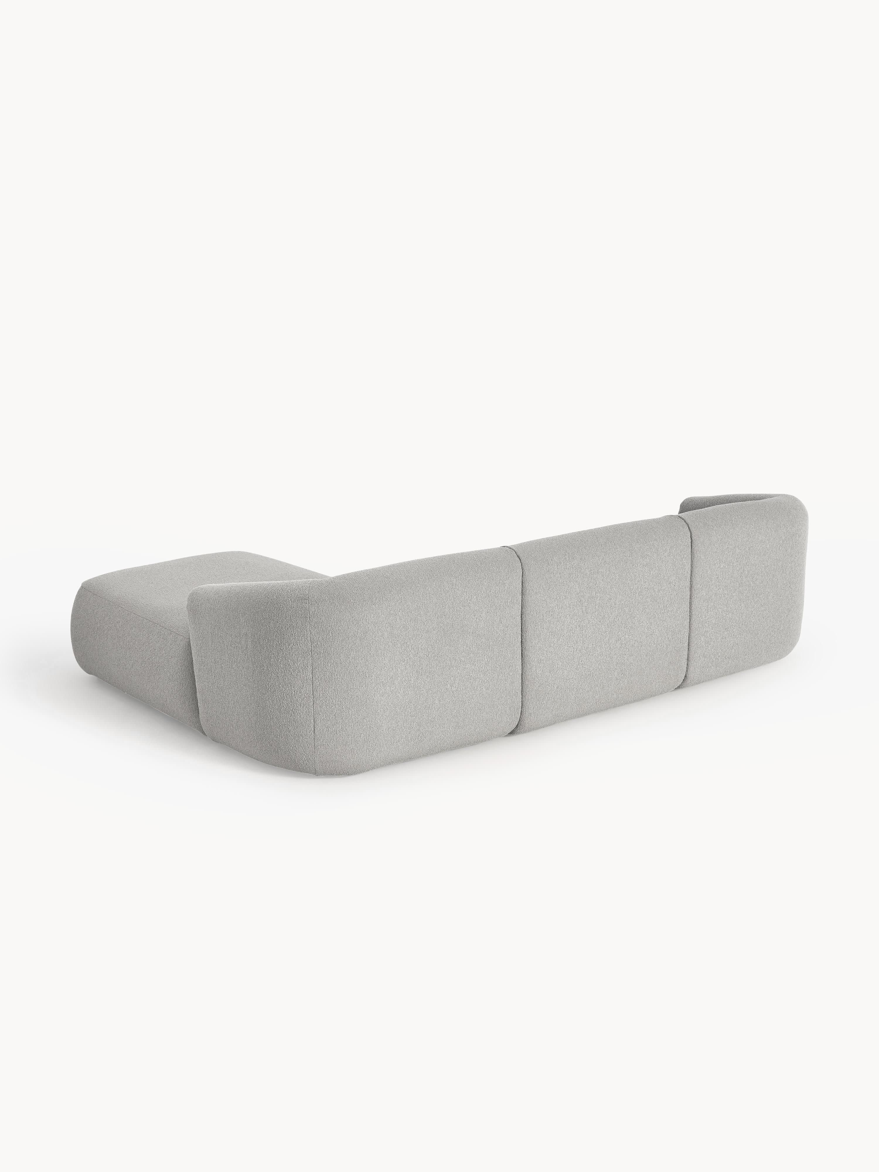 Sofia Modular Bouclé Corner Sofa (4-seater)