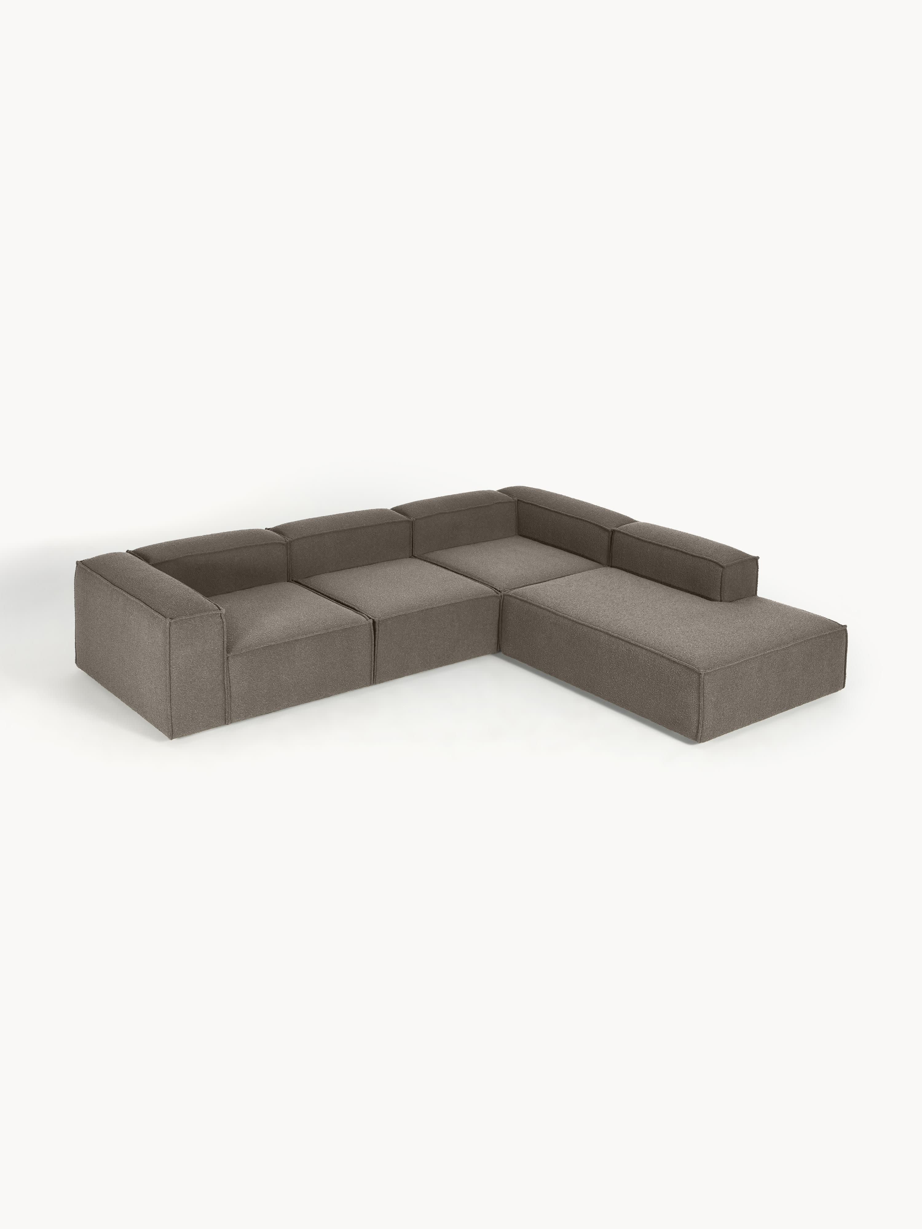 Lennon Bouclé Modular Corner Sofa (4-seater)