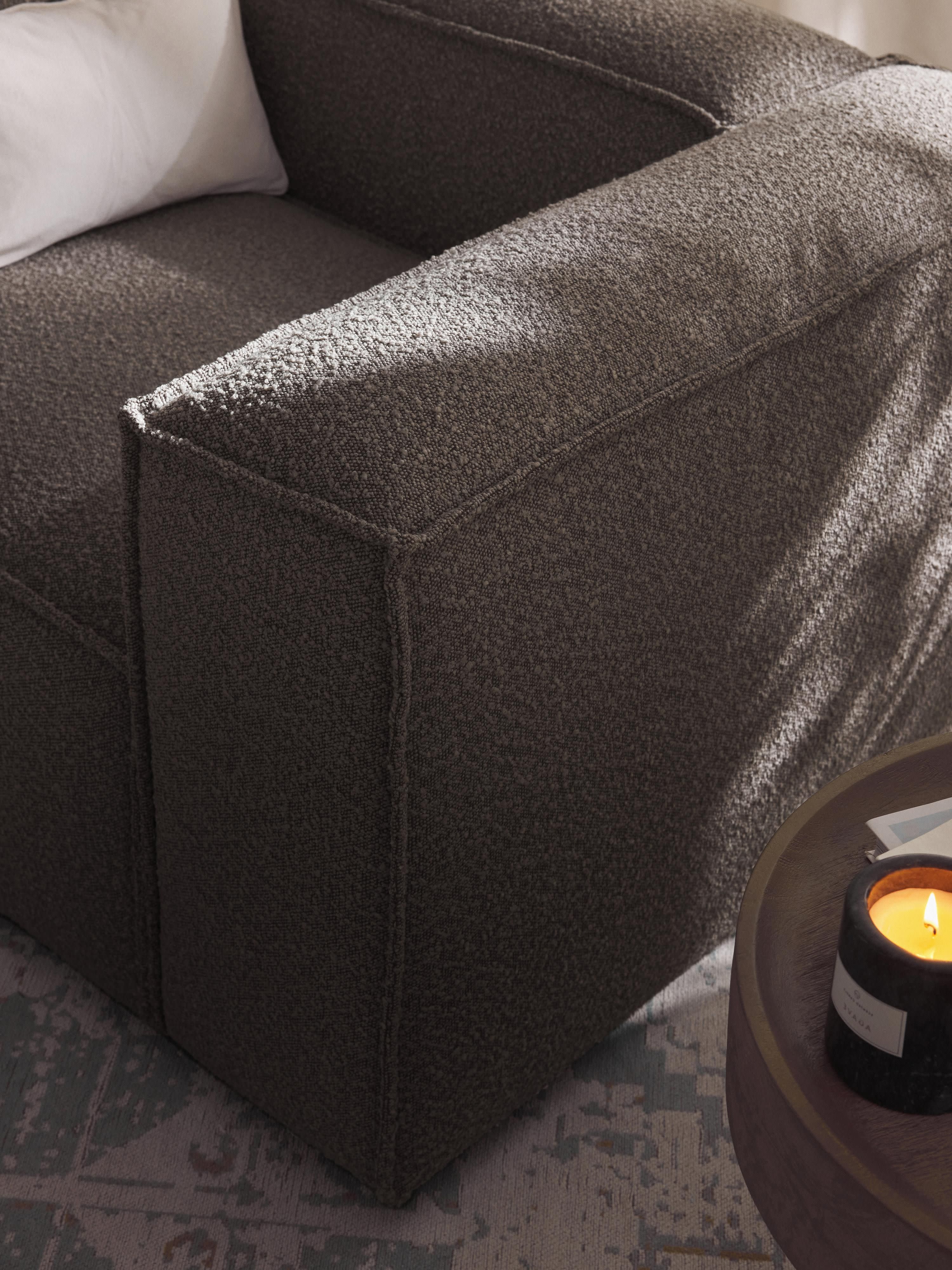 Lennon Bouclé Modular Corner Sofa (4-seater)