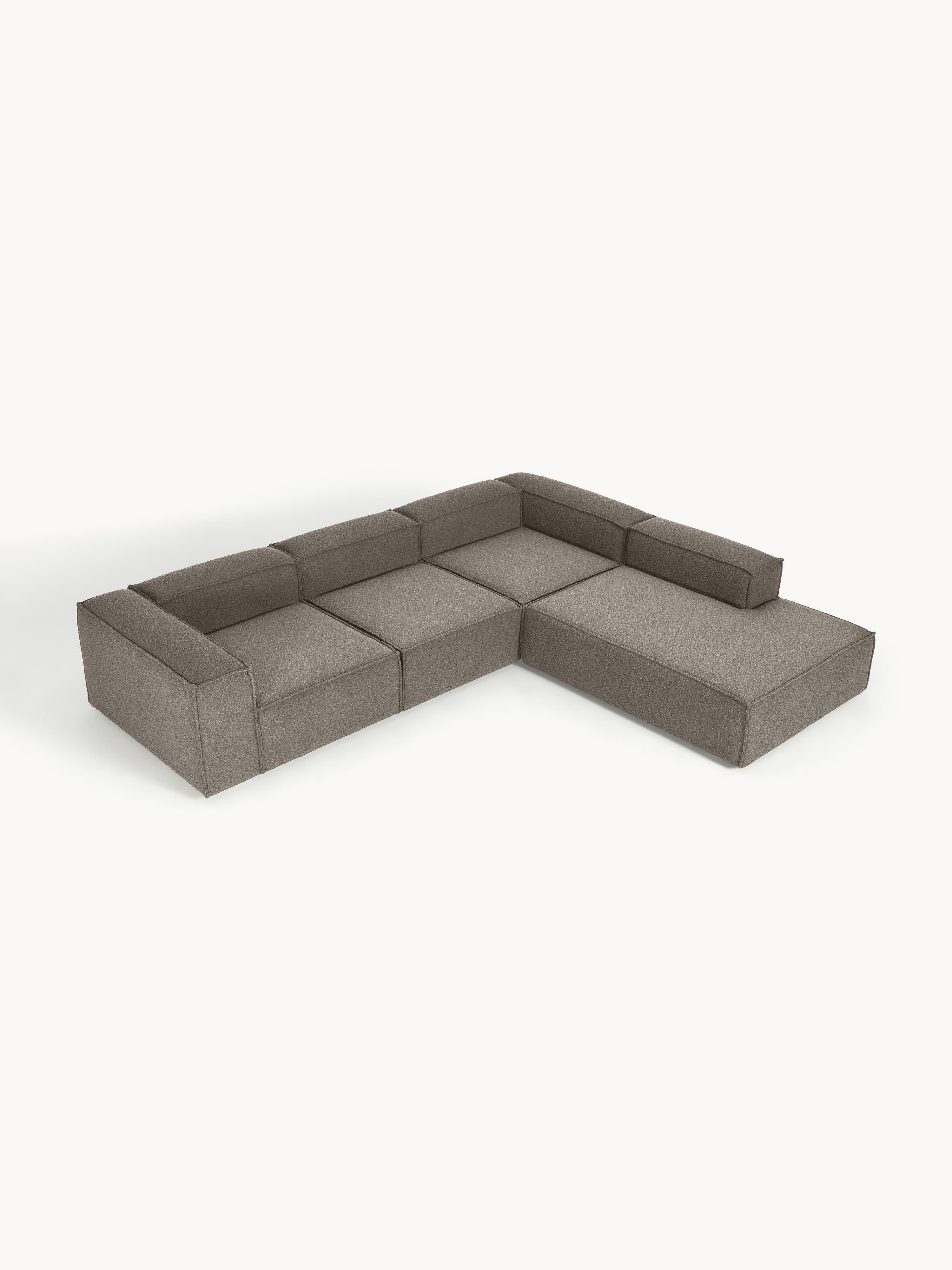 Lennon Bouclé Modular Corner Sofa (4-seater)