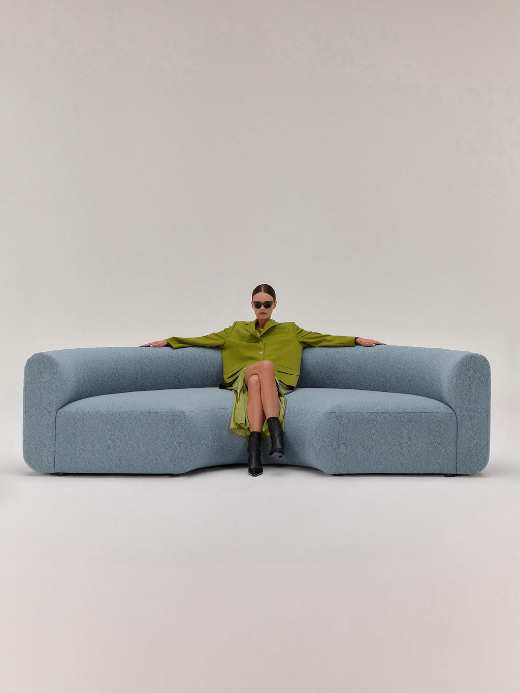 Sofia Round Bouclé Corner Module