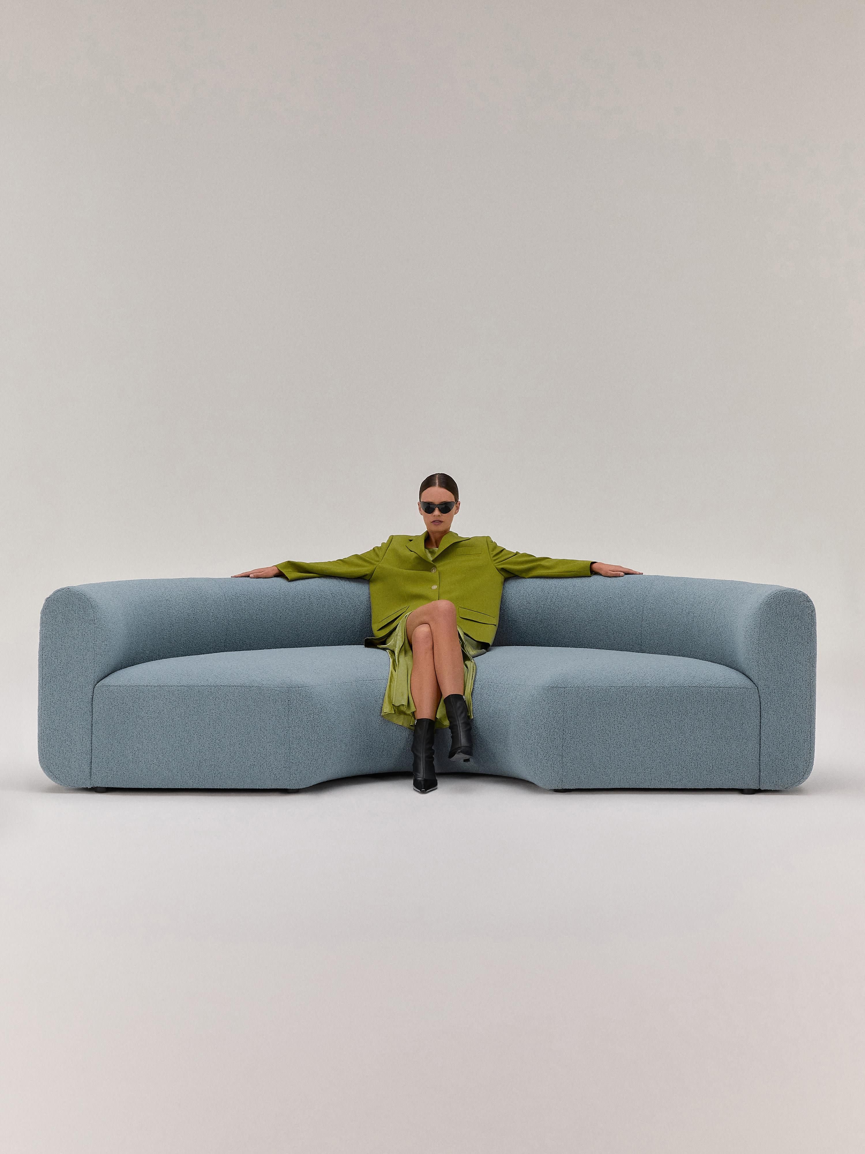 Sofia Round Bouclé Corner Module
