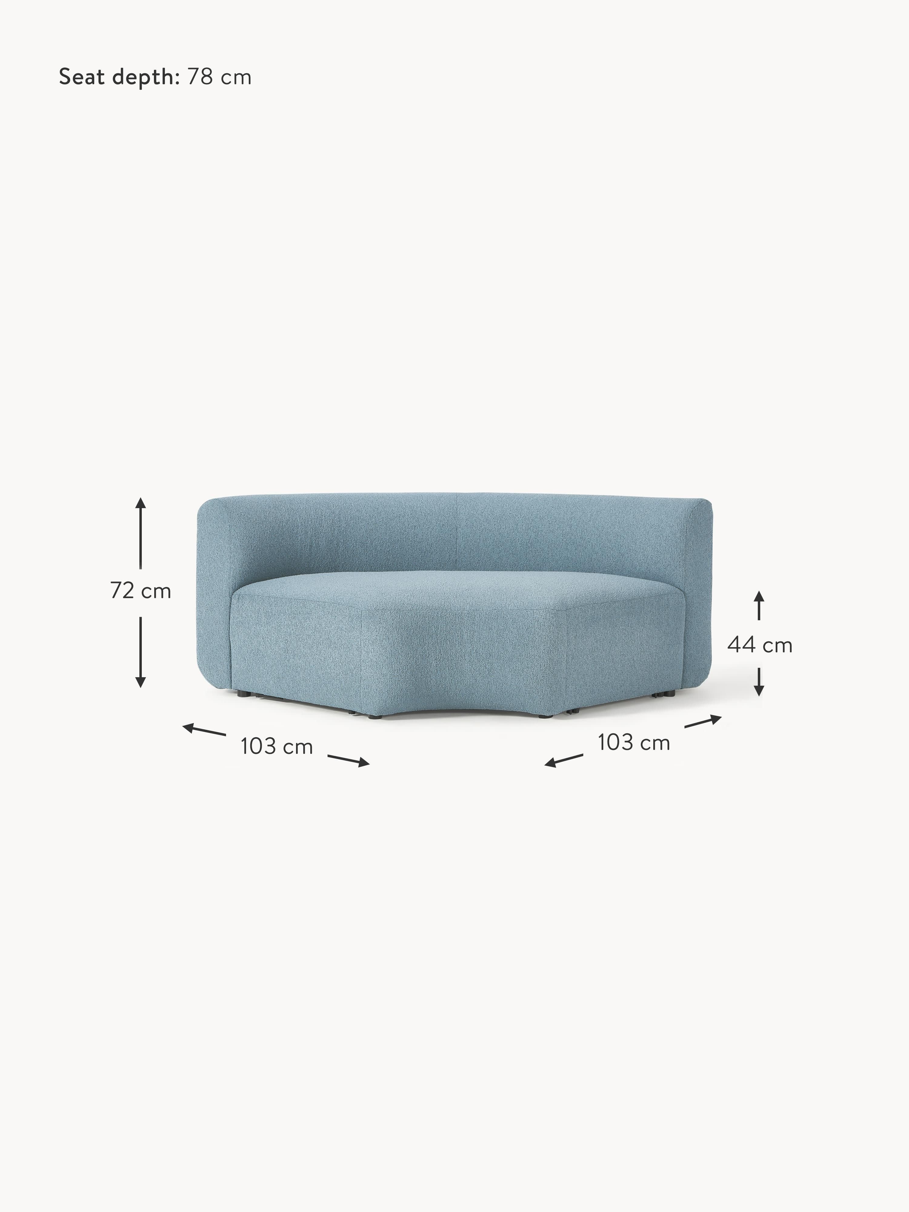 Sofia Round Bouclé Corner Module