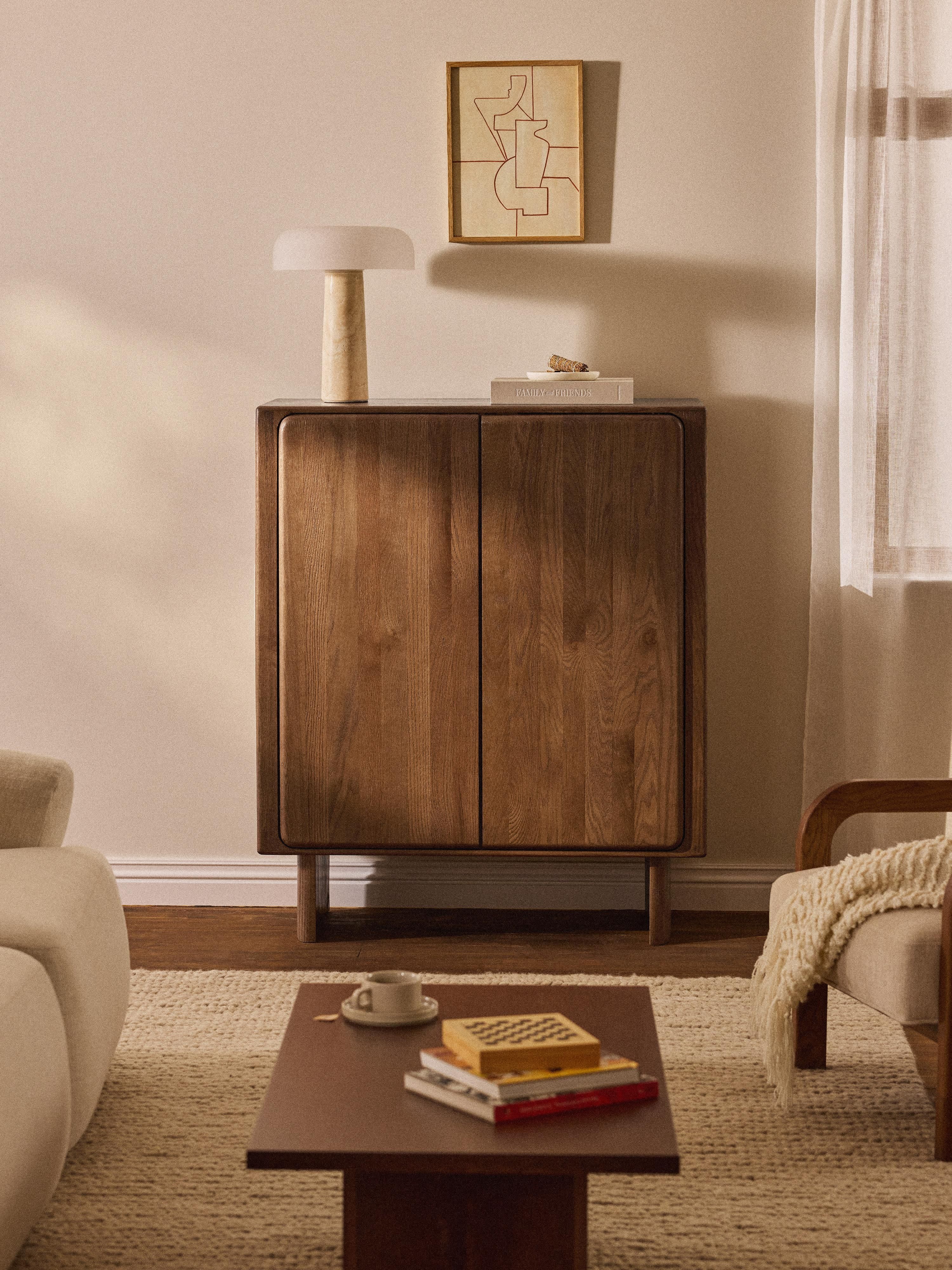 Chandler Oak Wood Highboard