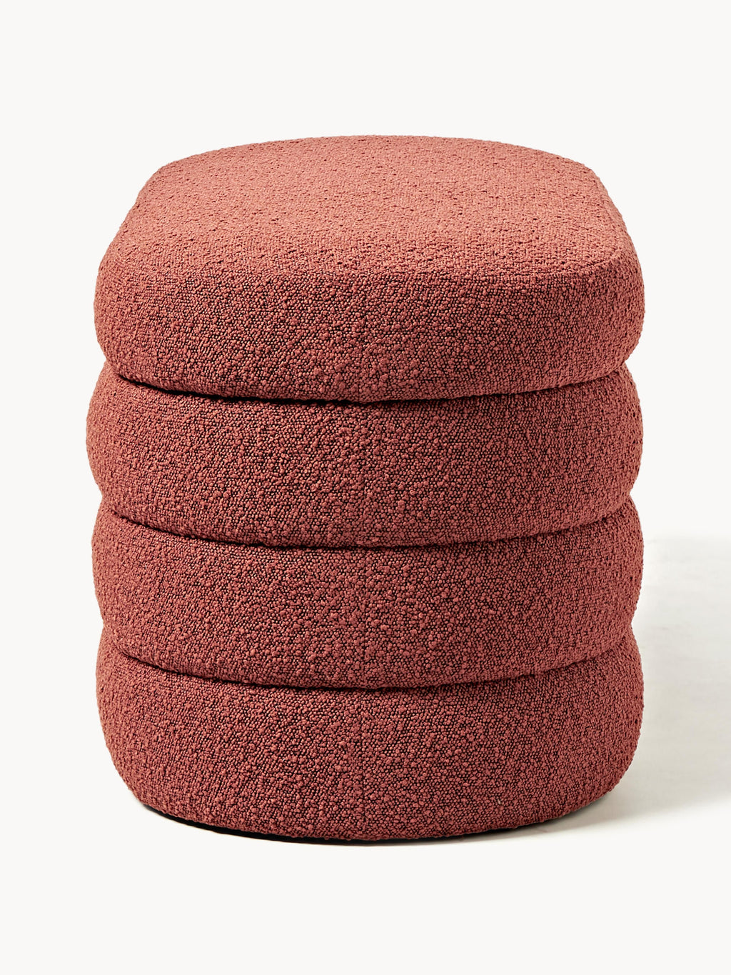 Alto Bouclé Upholstered Bench with Storage Space