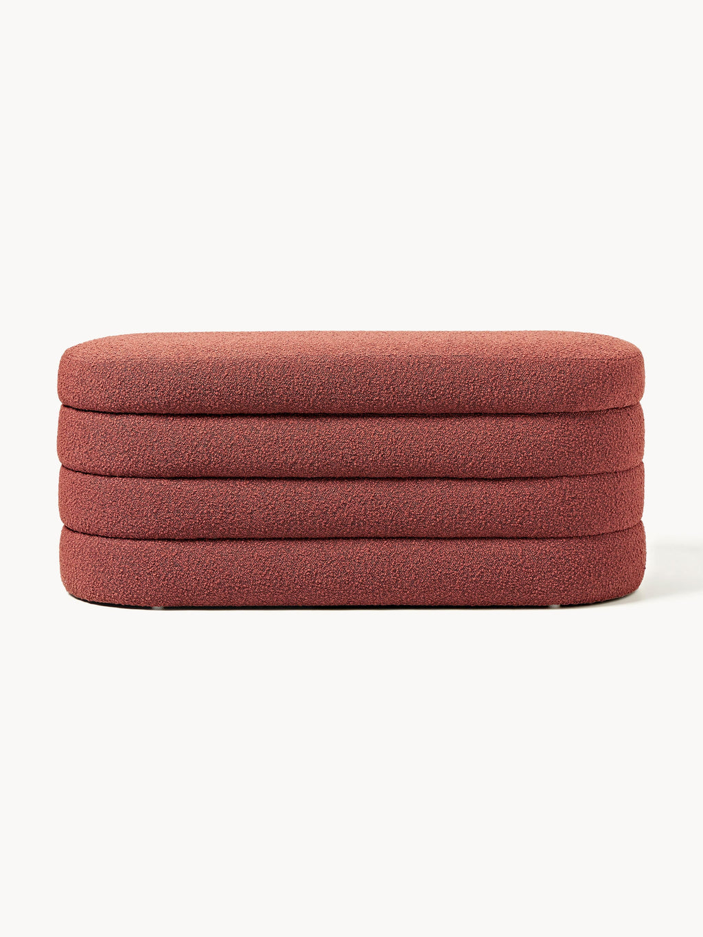 Alto Bouclé Upholstered Bench with Storage Space