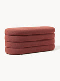 Gallery image 1 - Bouclé Upholstered Bench Alto with Storage Space