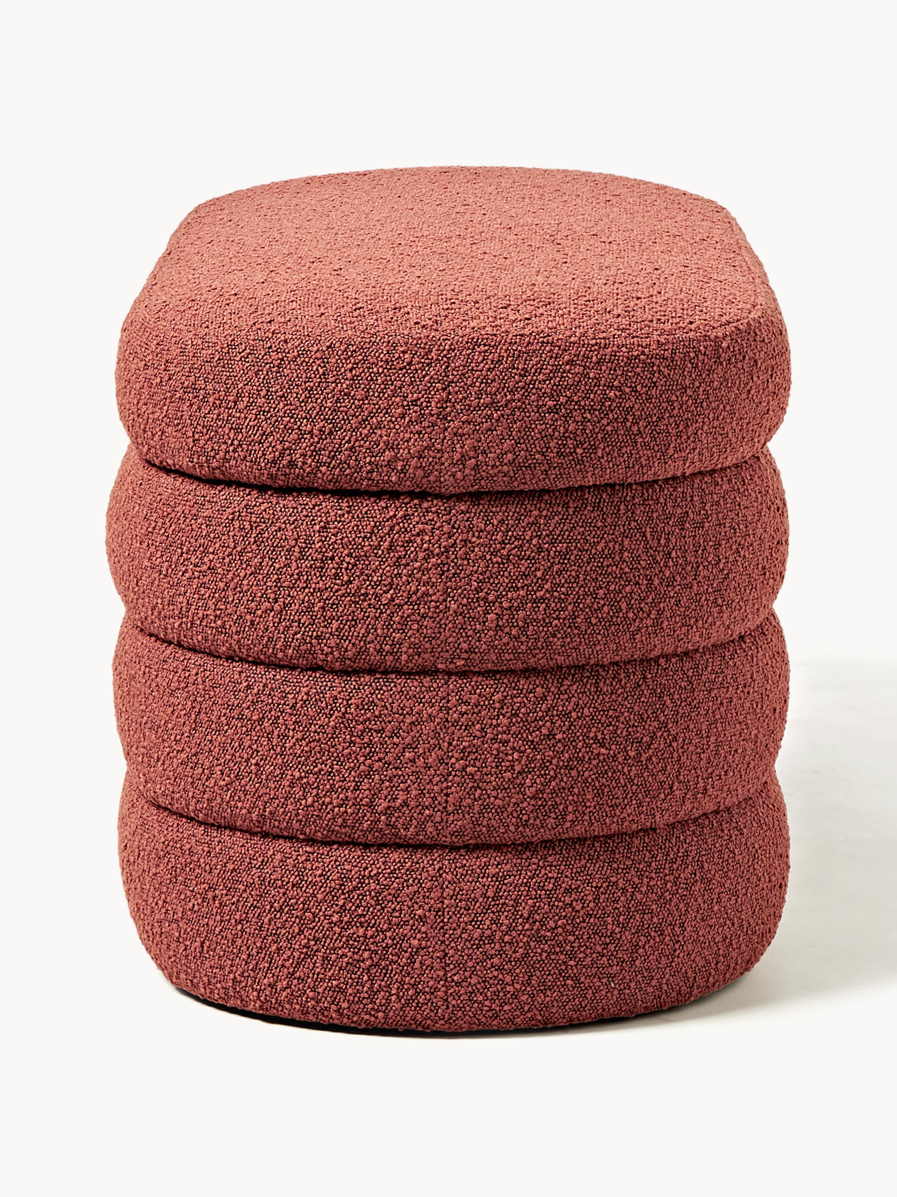 Alto Bouclé Upholstered Bench with Storage Space