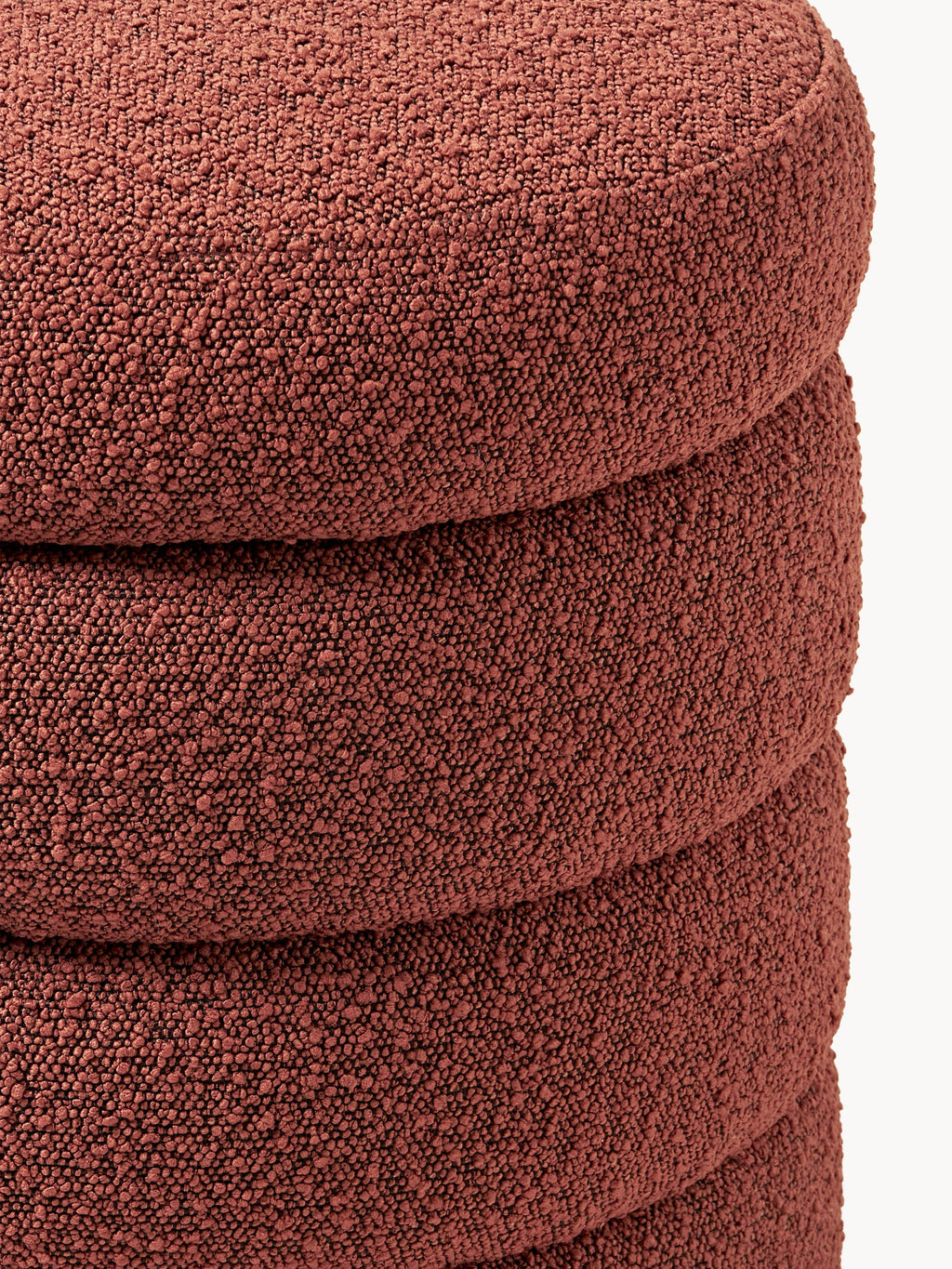Alto Bouclé Upholstered Bench with Storage Space