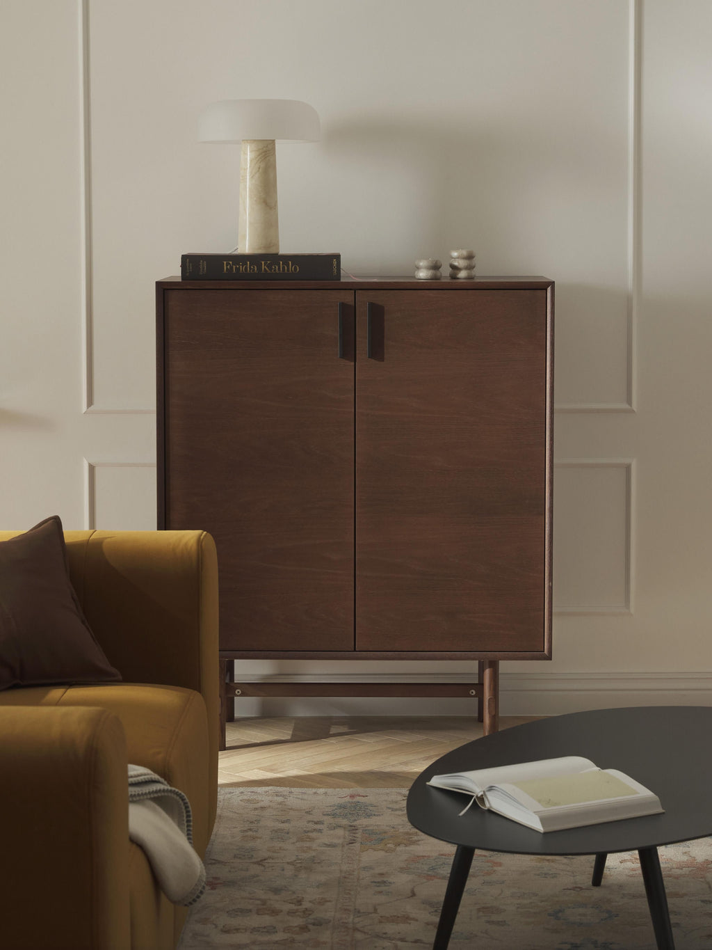Diana Oak Wood Highboard