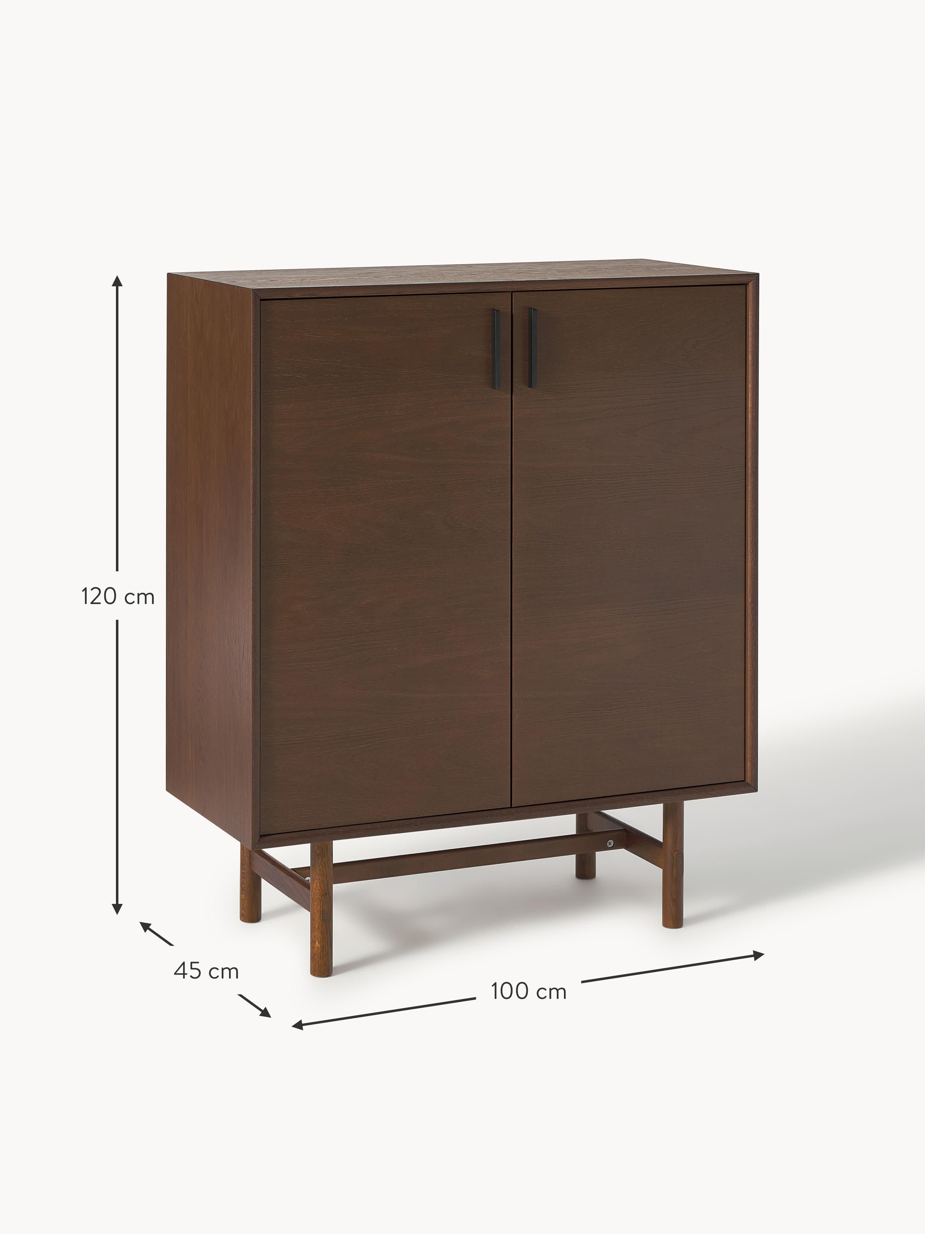 Diana Oak Wood Highboard