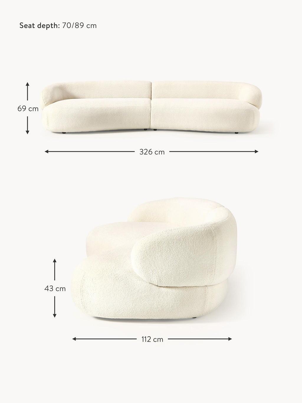 Alba Teddy Sofa (4-seater)