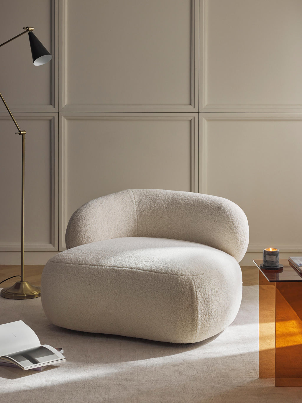 Alba Teddy Fur Lounge Chair