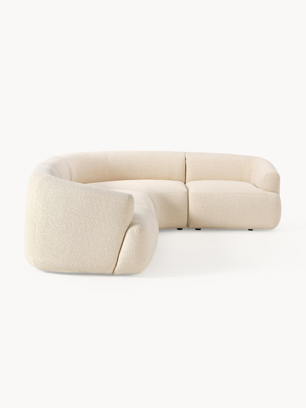 Sofia Modular Bouclé Corner Sofa (4-seater)