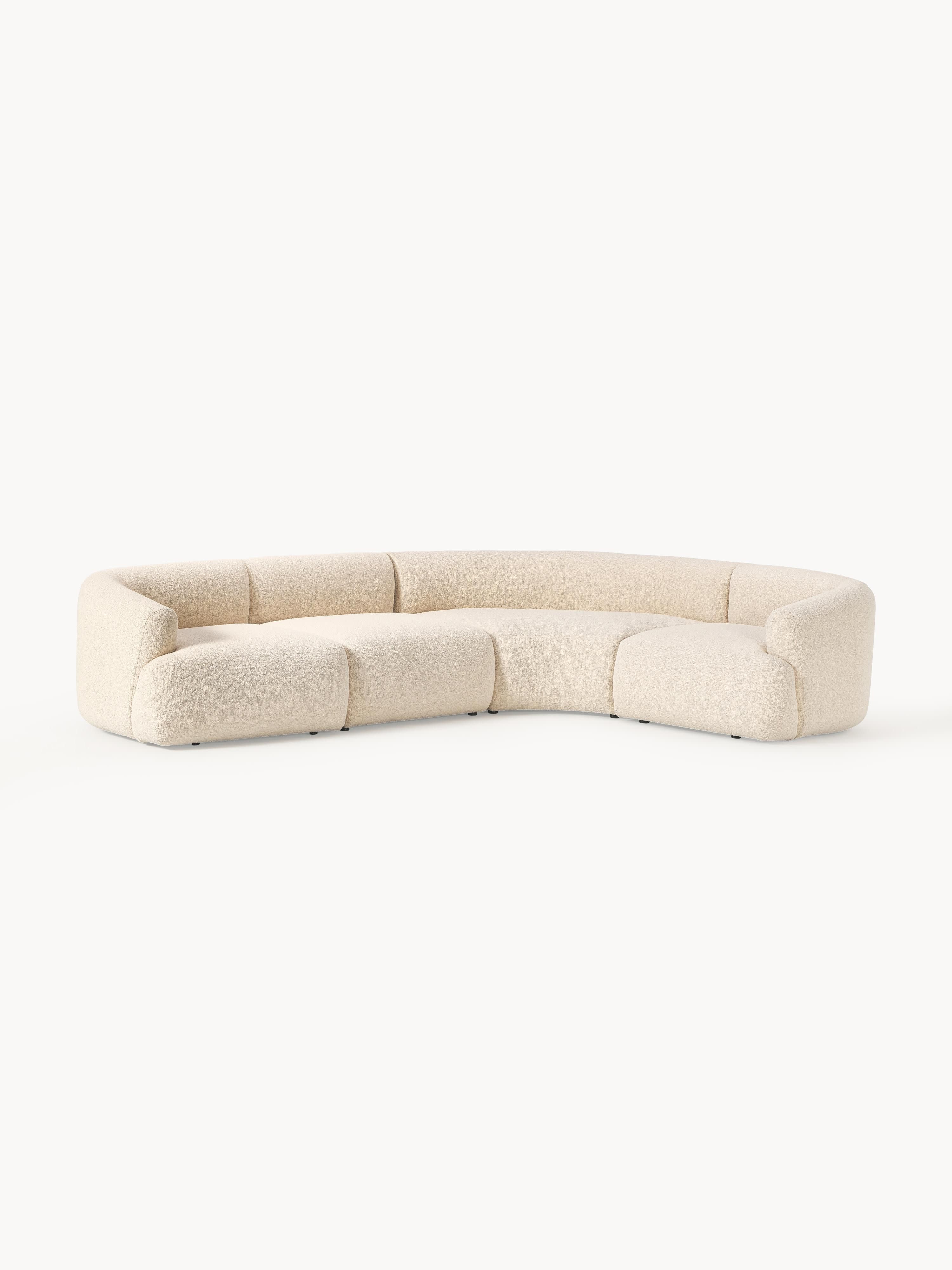 Sofia Modular Bouclé Corner Sofa (4-seater)