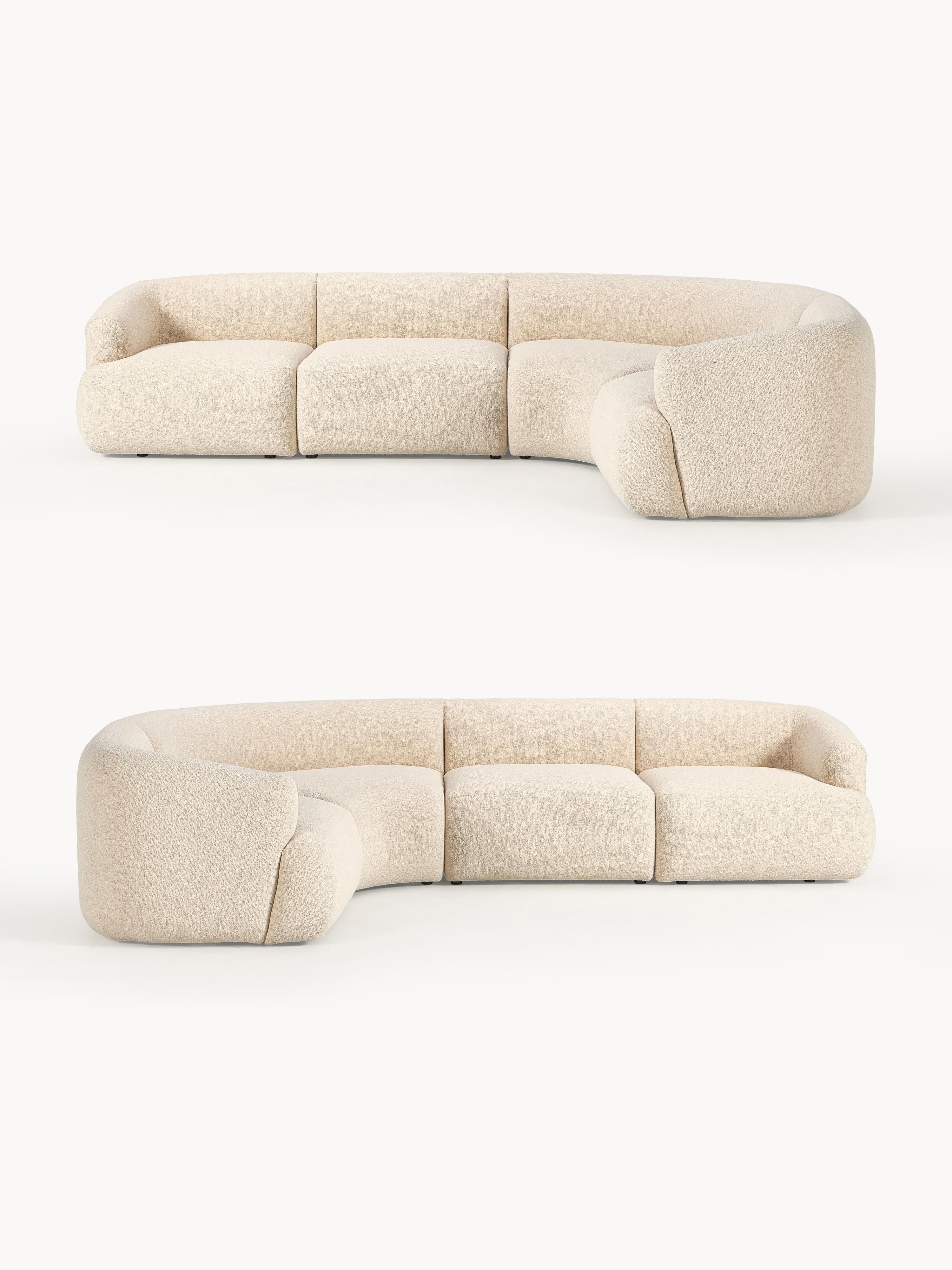Sofia Modular Bouclé Corner Sofa (4-seater)