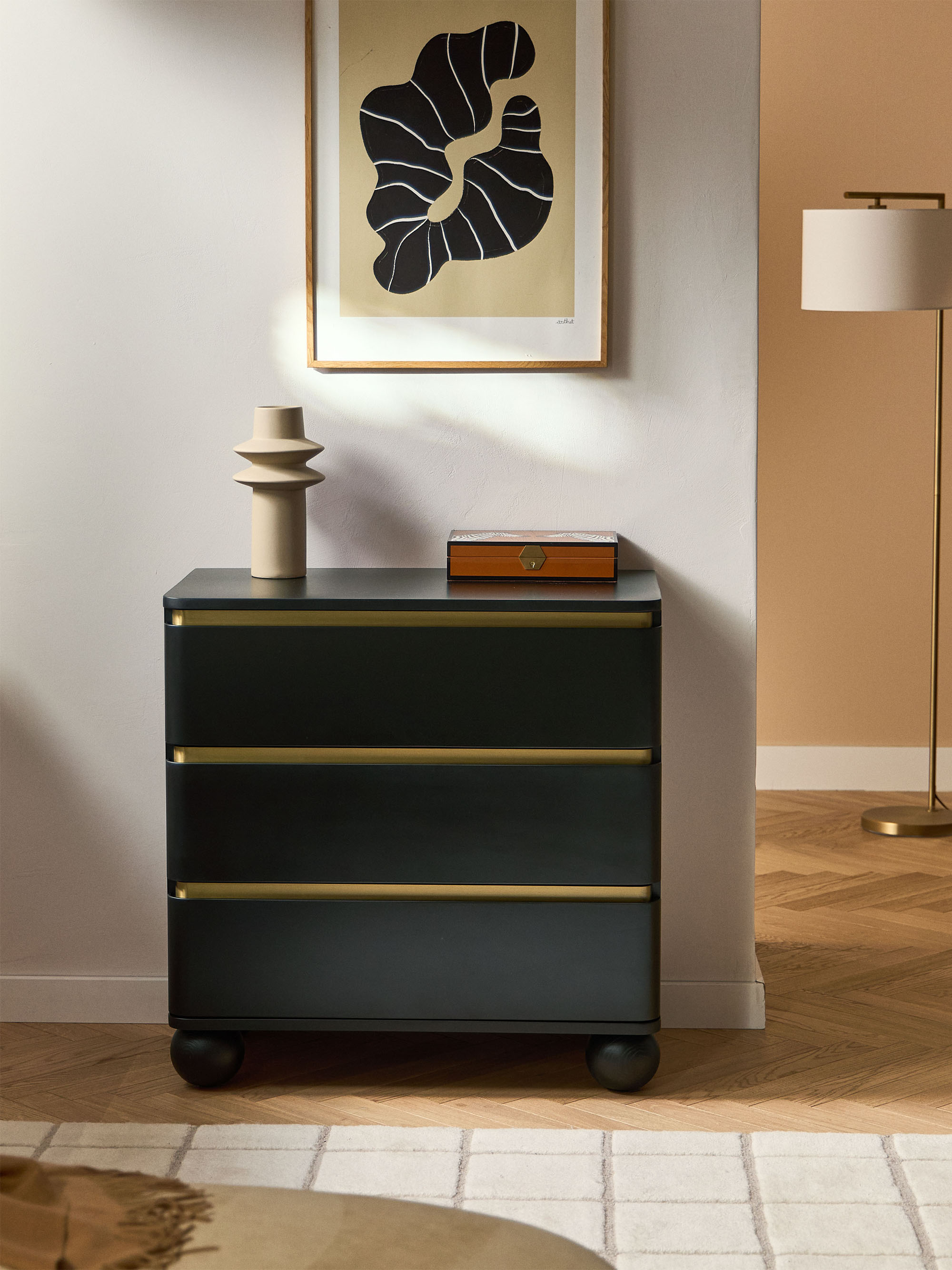 Bumba Chest of Drawers with Ball Feet